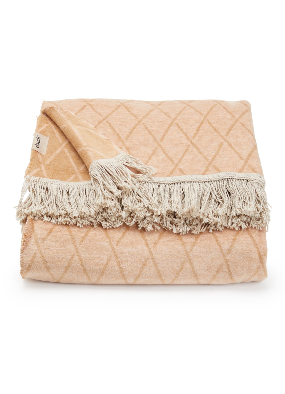 Claudi Dias plaid 150 x 200 cm - voorkant beige