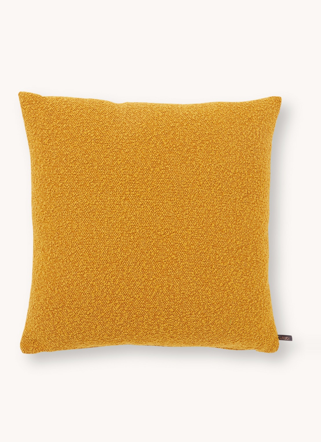 Claudi Eco Bibiane sierkussen 50 x 50 cm - voorkant mosterd