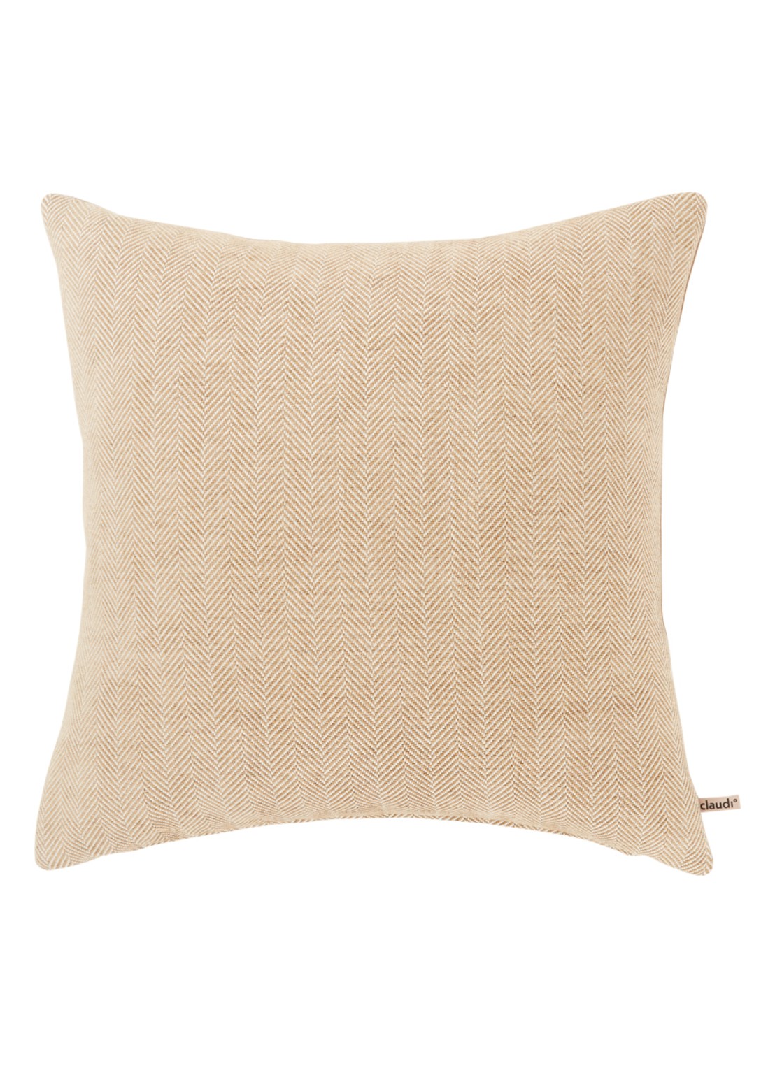 Claudi Ellie sierkussen 50 x 50 cm - voorkant camel
