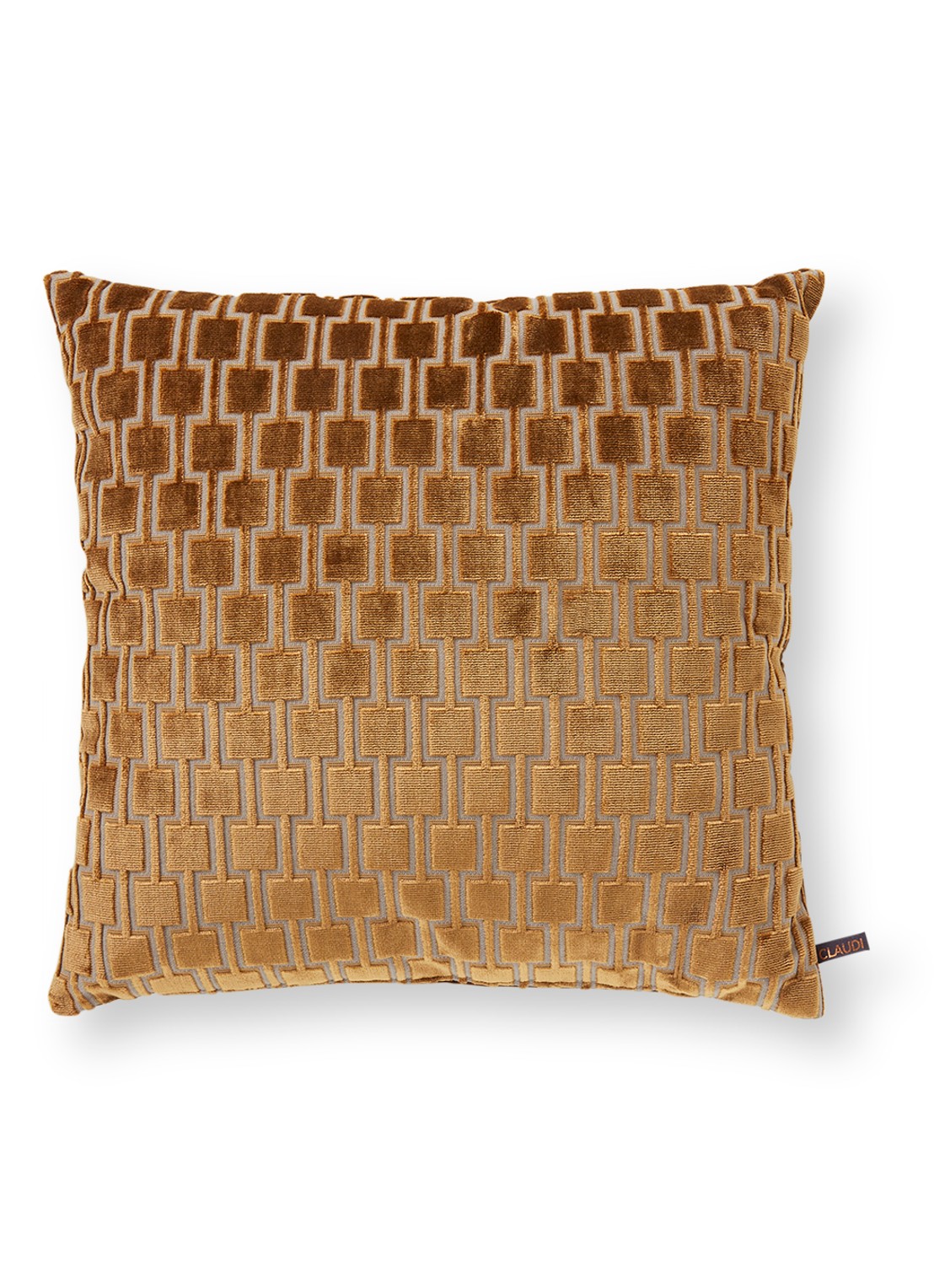 Claudi Frior sierkussen 45 x 45 cm - voorkant 2 goud