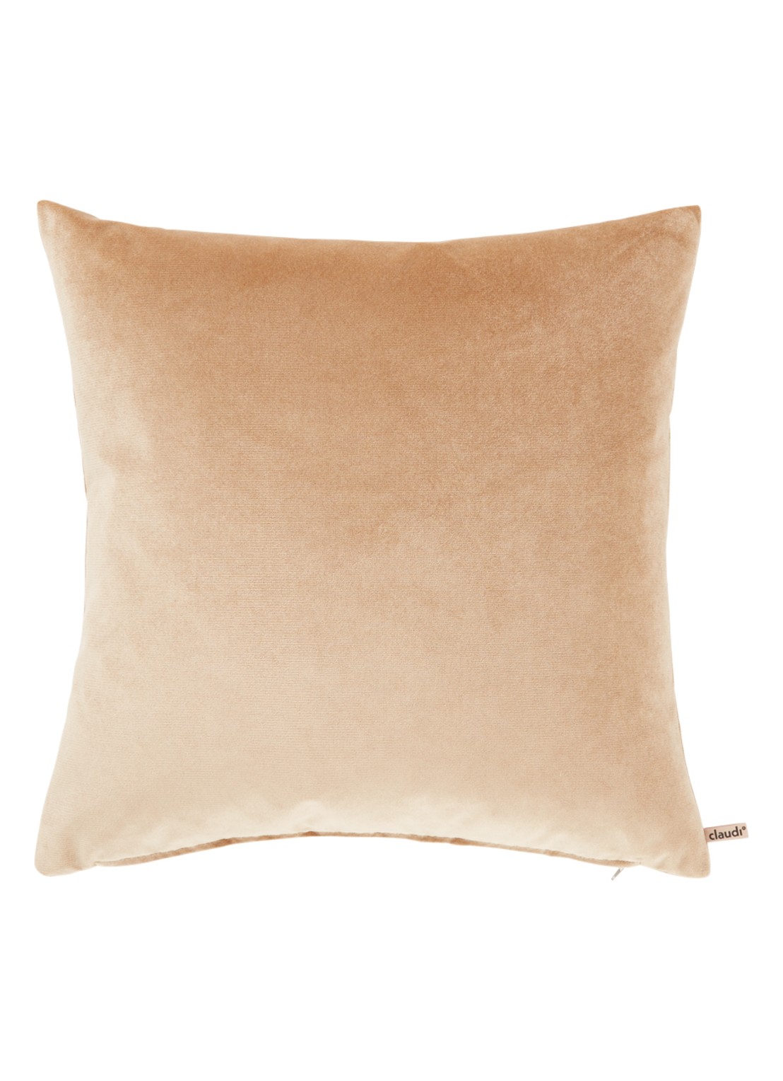 Claudi Gamia sierkussen 50 x 50 cm - voorkant 3 camel