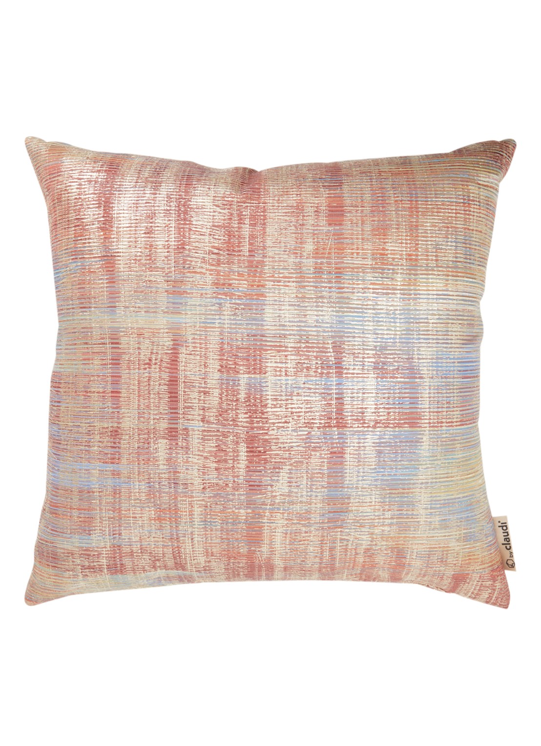 Claudi Glow sierkussen 45 x 45 cm - voorkant 3 steenrood