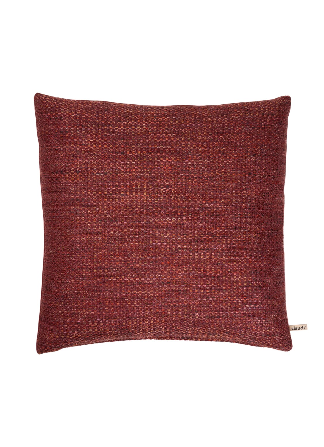 Claudi Gradanna sierkussen 50 x 50 cm - voorkant 3 steenrood