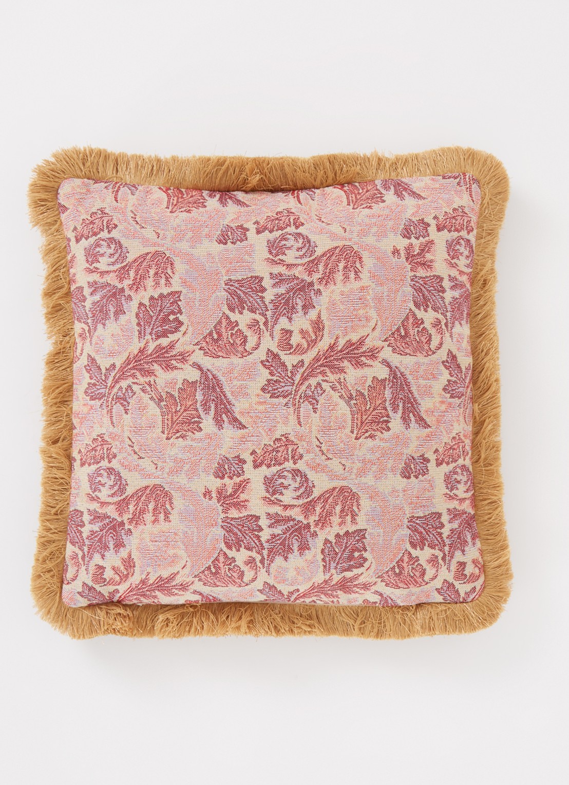 Claudi Leaf Art sierkussen 45 x 45 cm - detail 3 roze