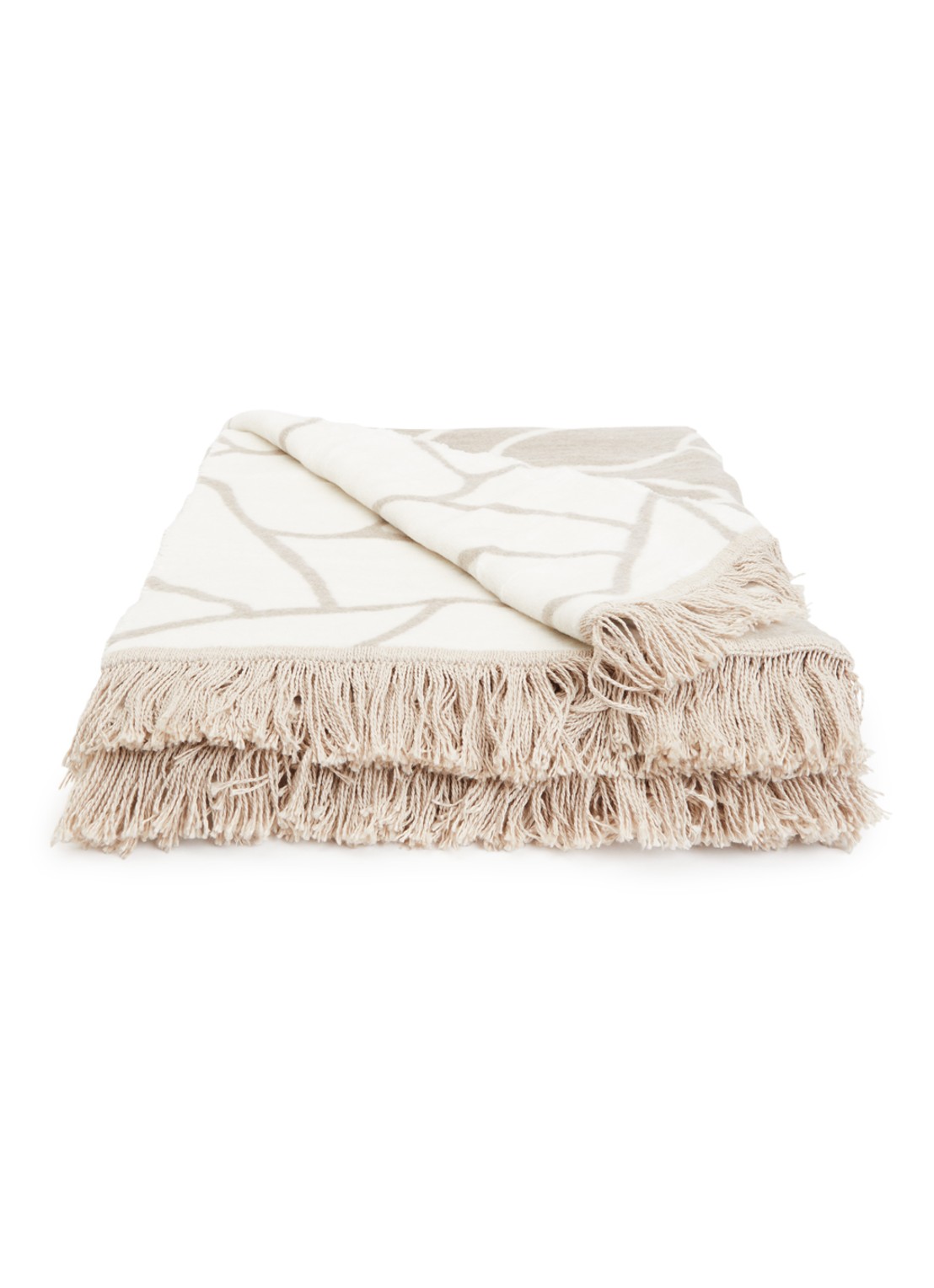 Claudi Lineas plaid 150 x 200 cm - voorkant lichtgrijs