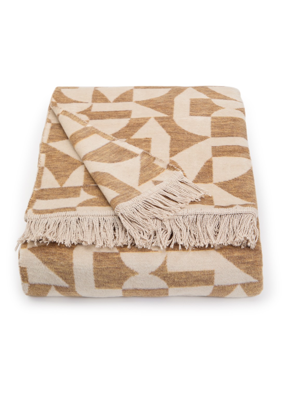 Claudi Lonata plaid 150 x 200 cm - voorkant bruin