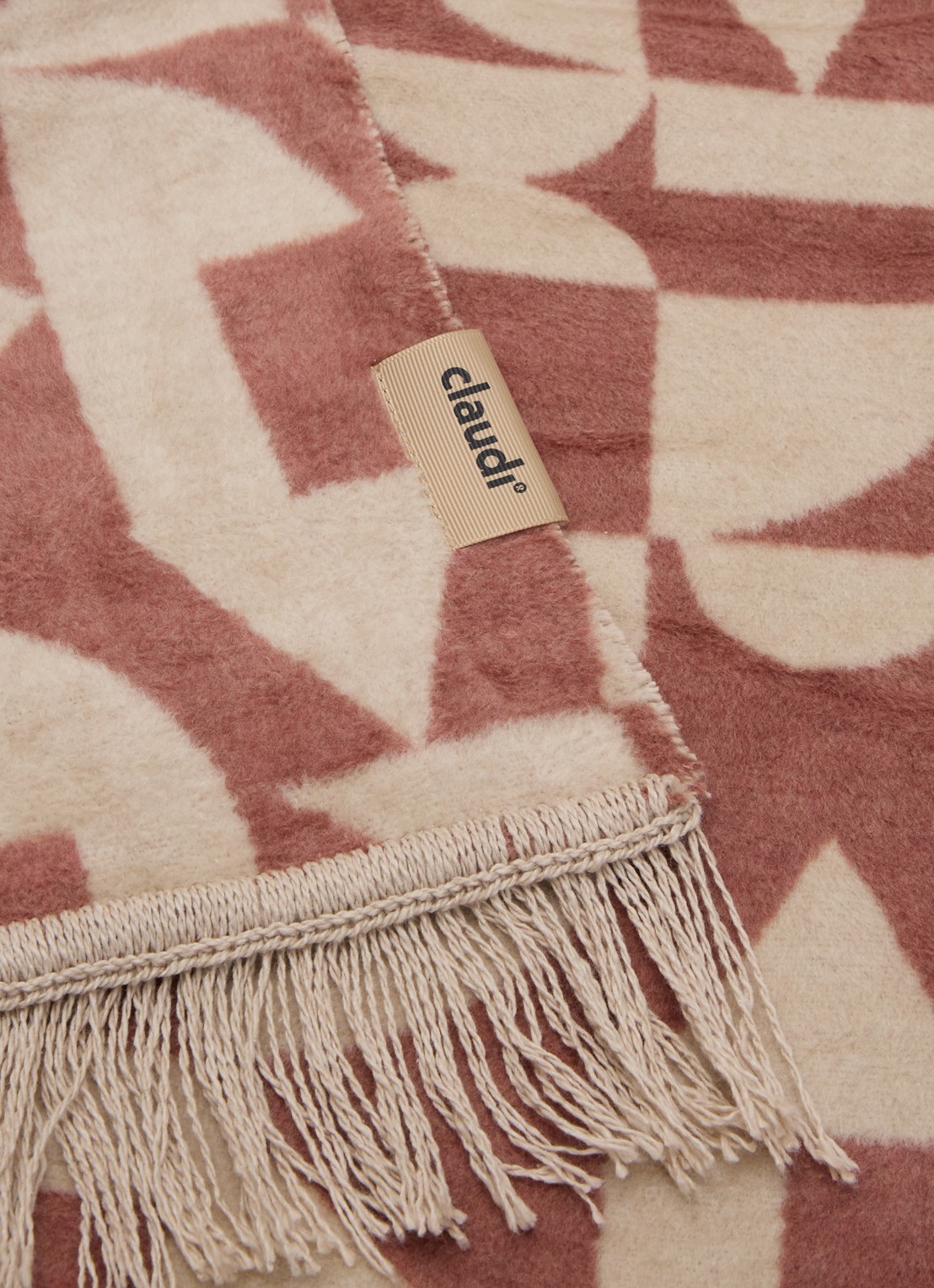 Claudi Lonata plaid 150 x 200 cm - detail 3 roze
