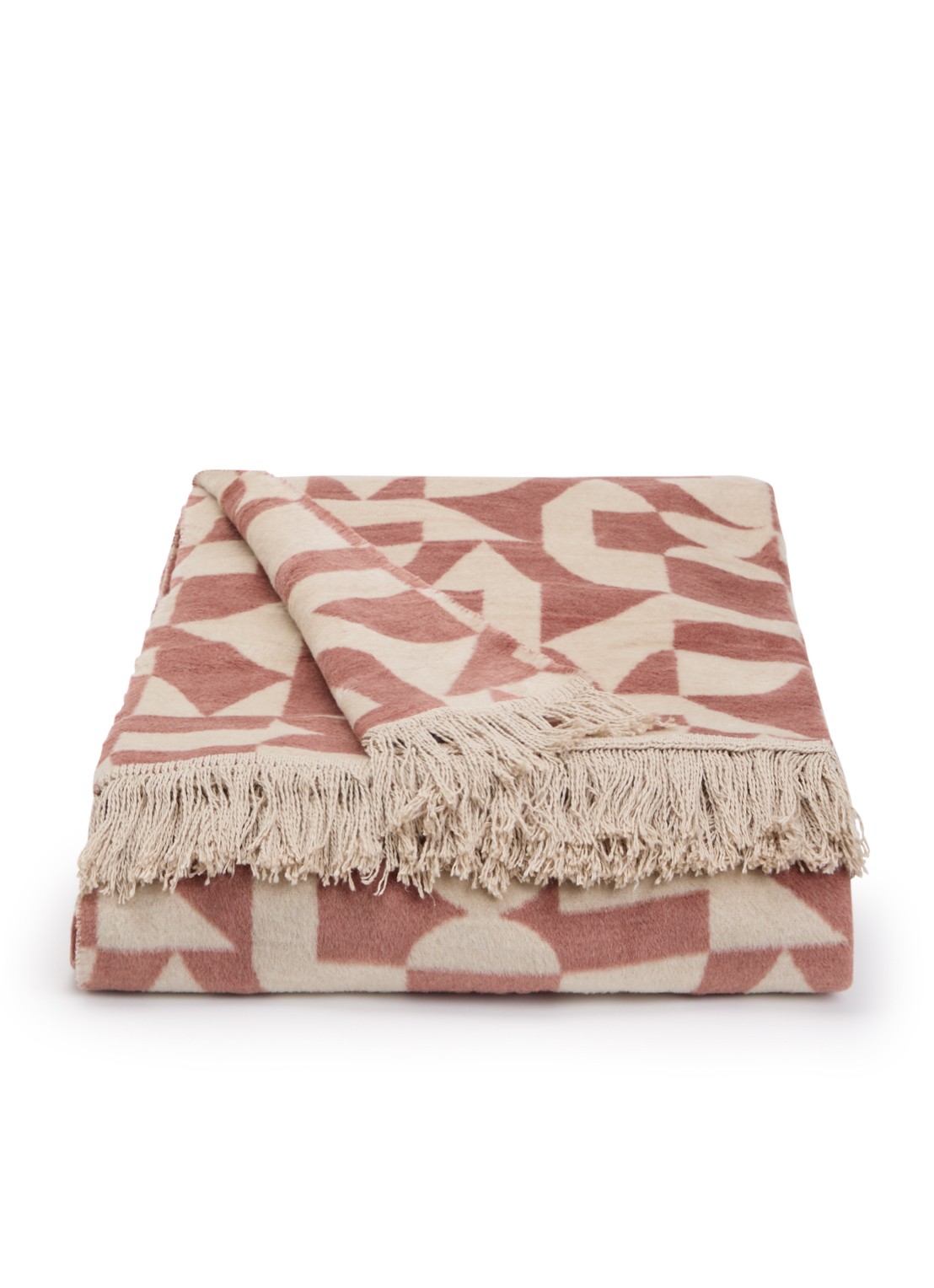 Claudi Lonata plaid 150 x 200 cm - voorkant roze