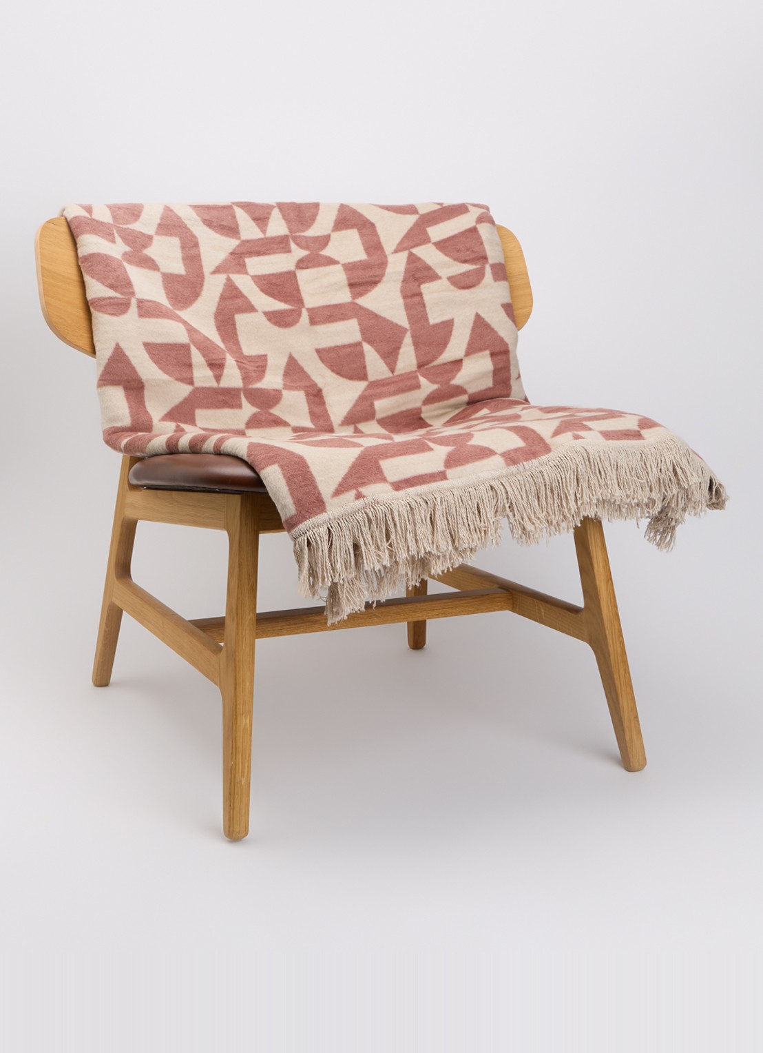 Claudi Lonata plaid 150 x 200 cm - voorkant 2 roze
