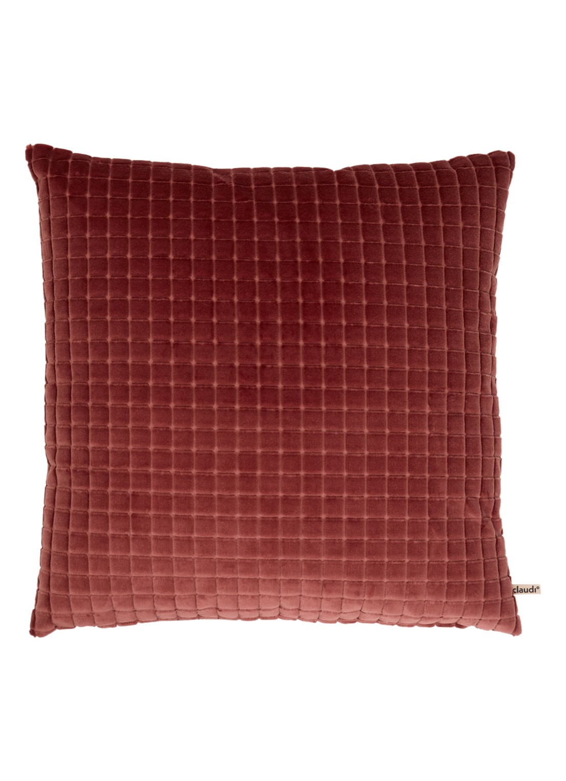 Claudi Marit sierkussen 50 x 50 cm - voorkant 3 steenrood