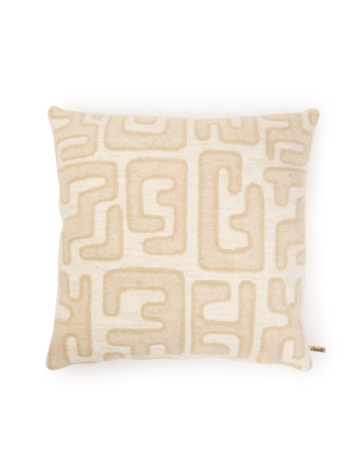 Claudi Nielos sierkussen 50 x 50 cm - voorkant beige