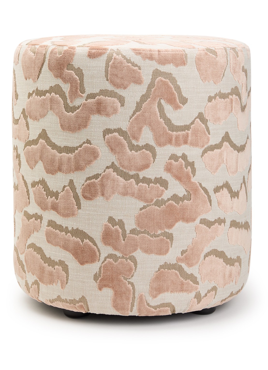 Claudi Nimfy small poef 48 cm  - voorkant lichtroze
