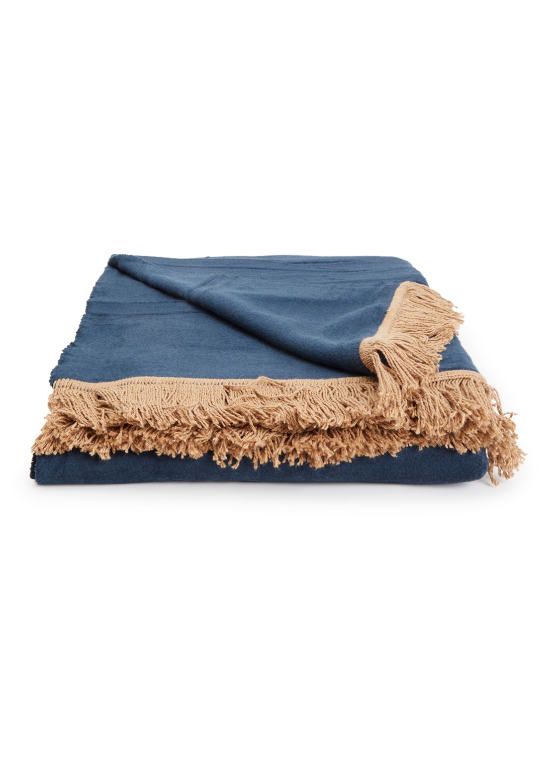 Claudi Paulos plaid 150 x 200 cm - voorkant 2 donkerblauw