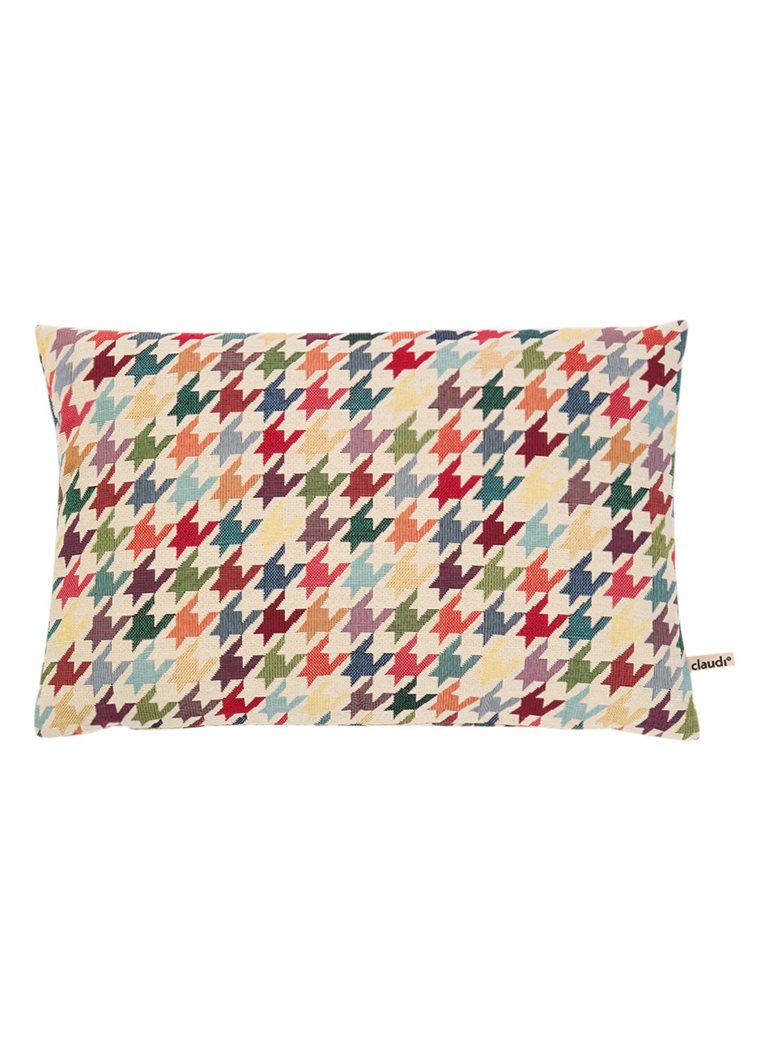 Claudi Pied sierkussen 30 x 45 cm  - voorkant multicolor