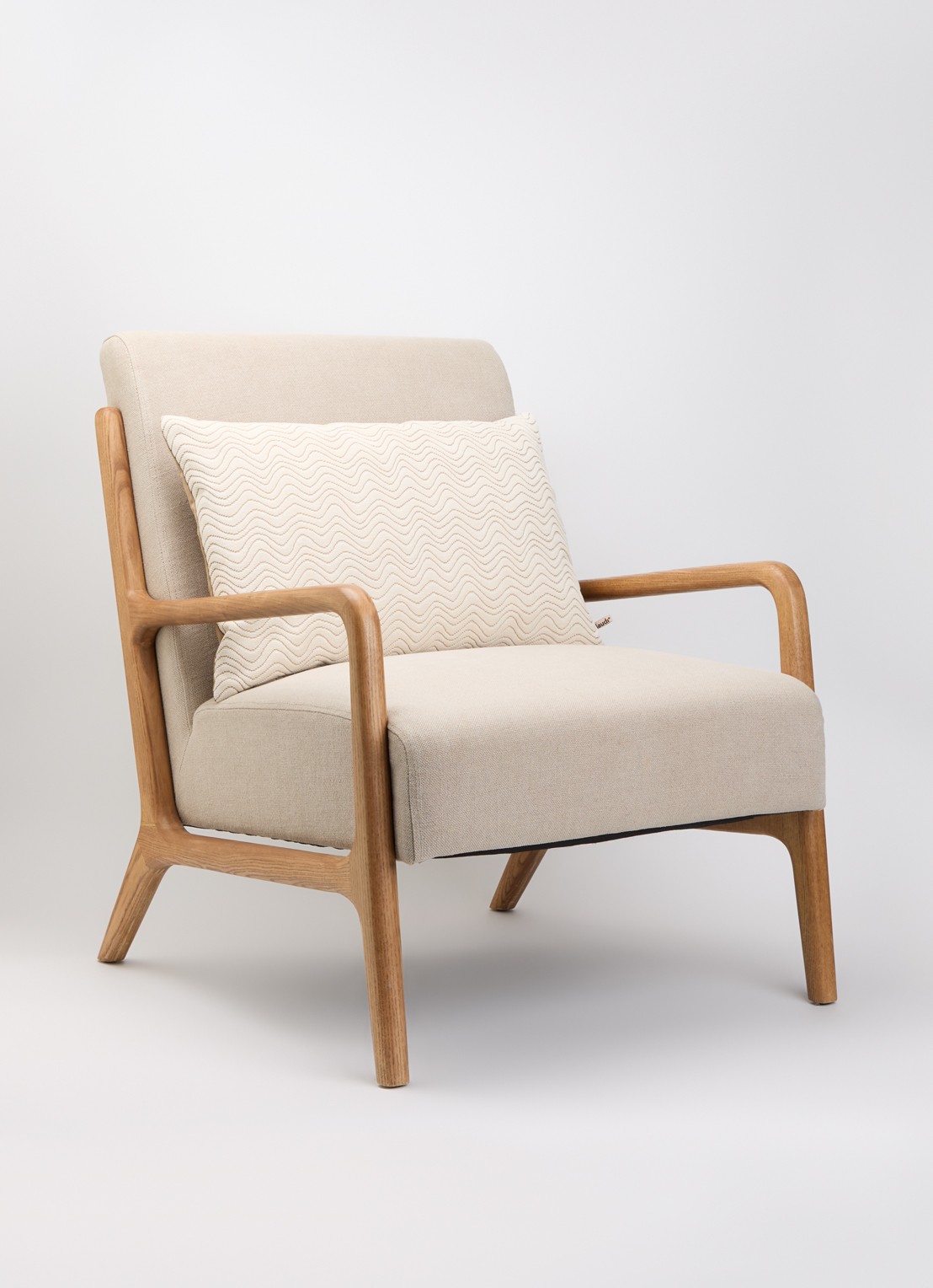 Claudi Scrolla sierkussen 40 x 60 cm - voorkant 2 beige