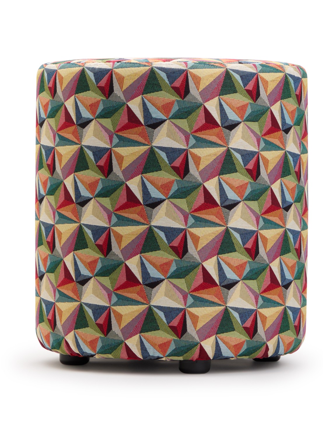 Claudi Small poef 48 cm  - voorkant multicolor