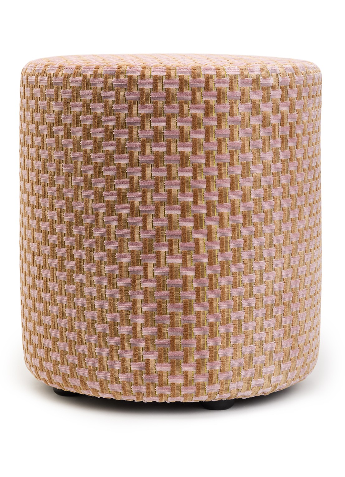 Claudi Small poef 50 cm  - voorkant roze