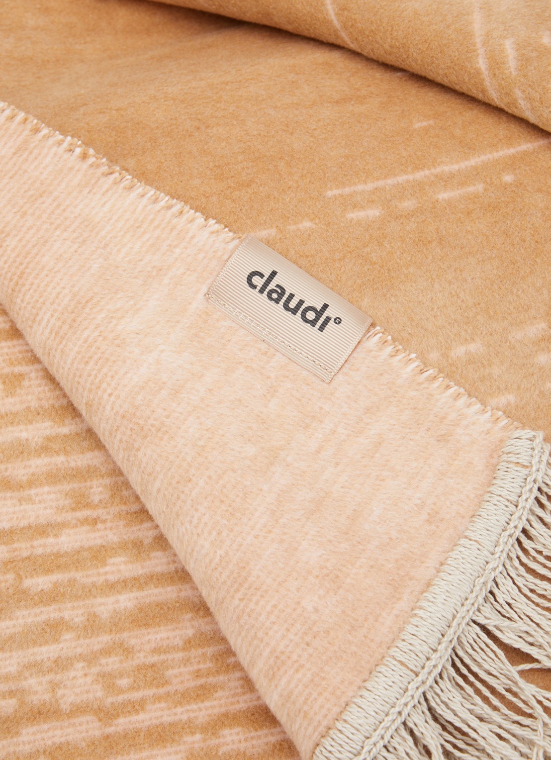 Claudi Streps plaid 150 x 200 cm - detail 3 beige