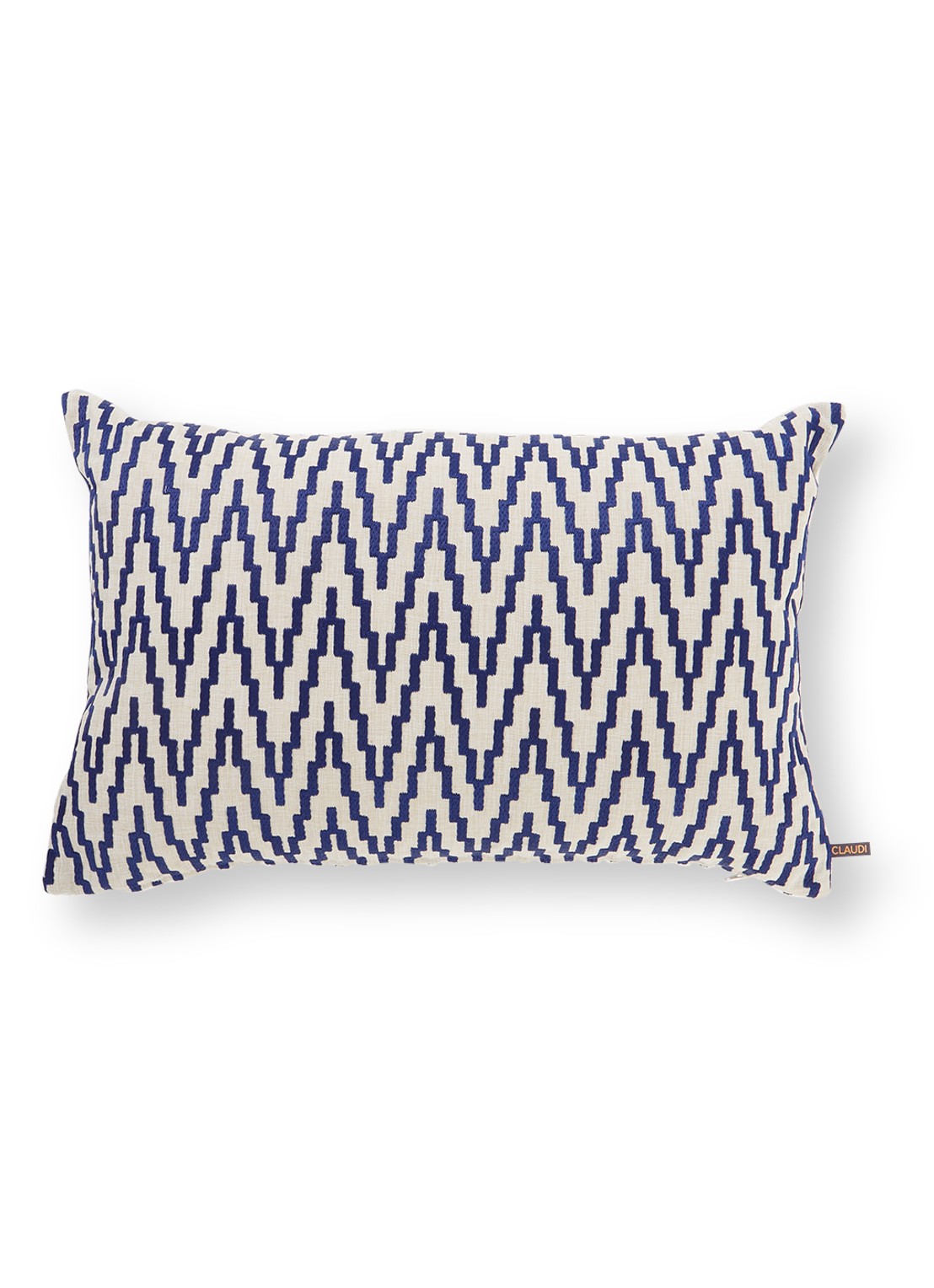 Claudi Summer OUTDOOR waterbestendig sierkussen 40 x 60 cm - voorkant 2 kobaltblauw