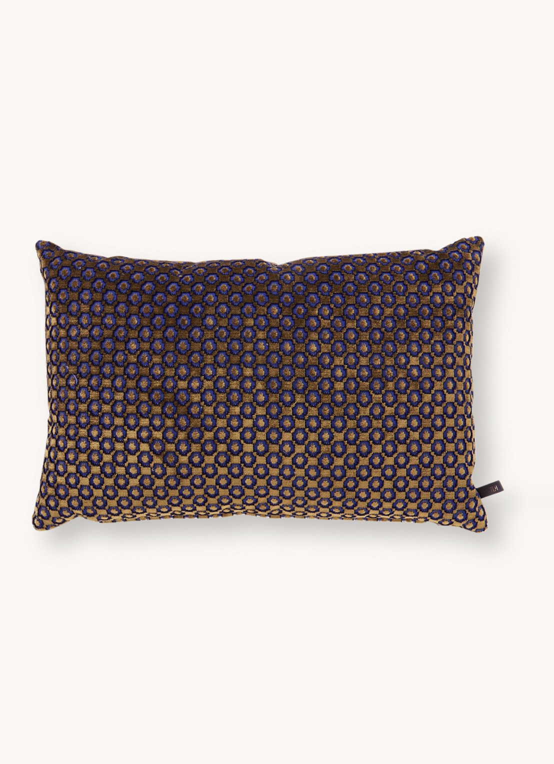 Claudi  Tobinas sierkussen 30 x 45 cm - voorkant 3 royalblauw