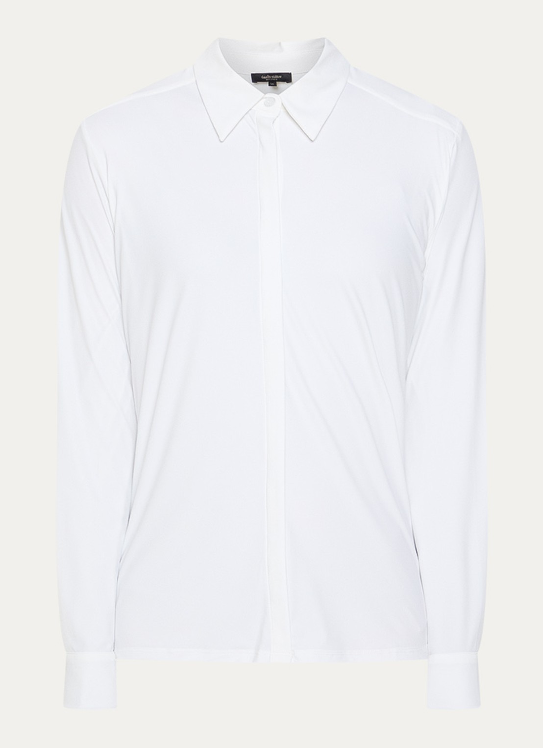 Claudia Sträter Blouse van travelstof met stretch - voorkant 2 wit