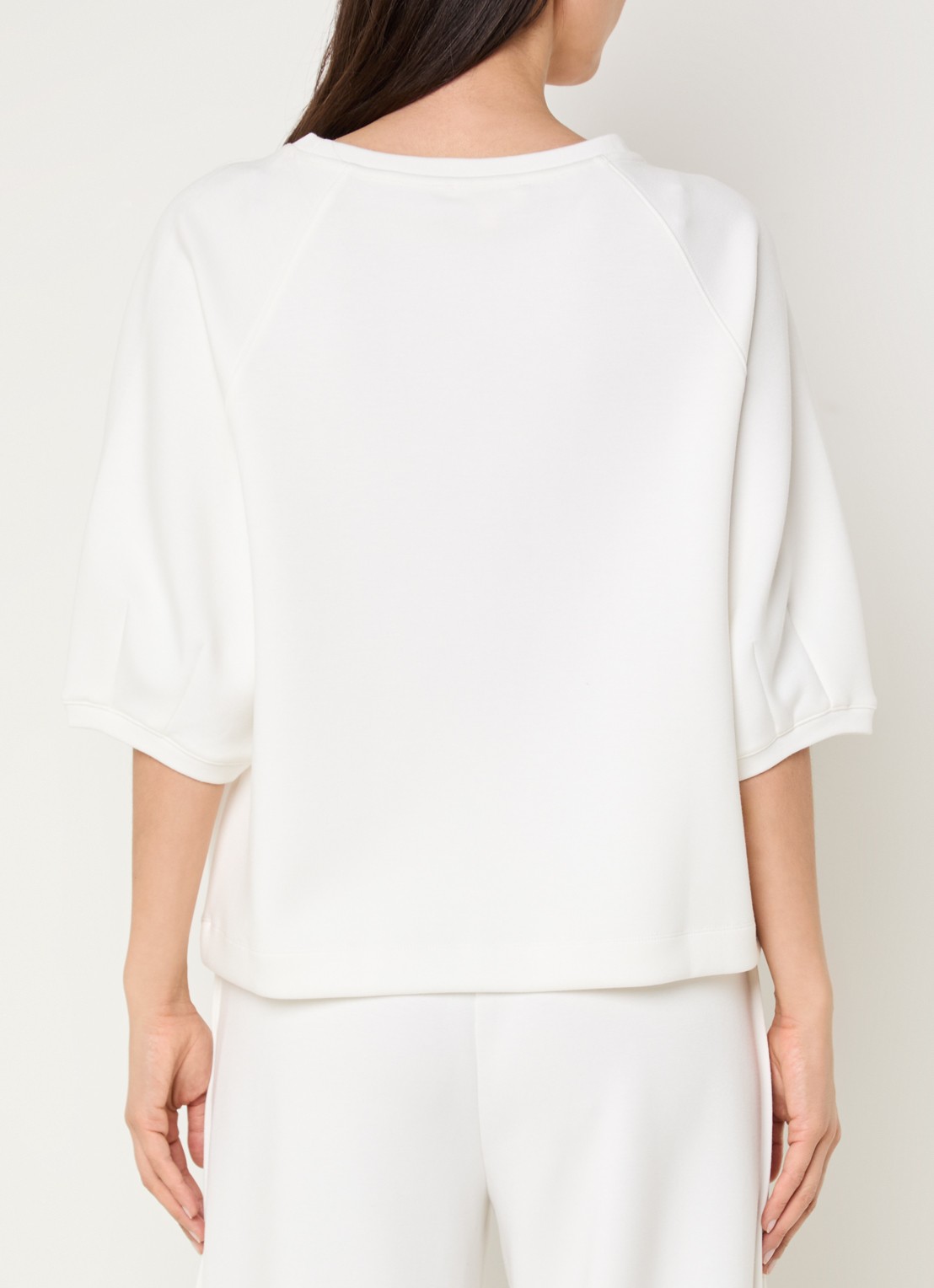 Claudia Sträter T-shirt met boothals - achterkant 3 wit