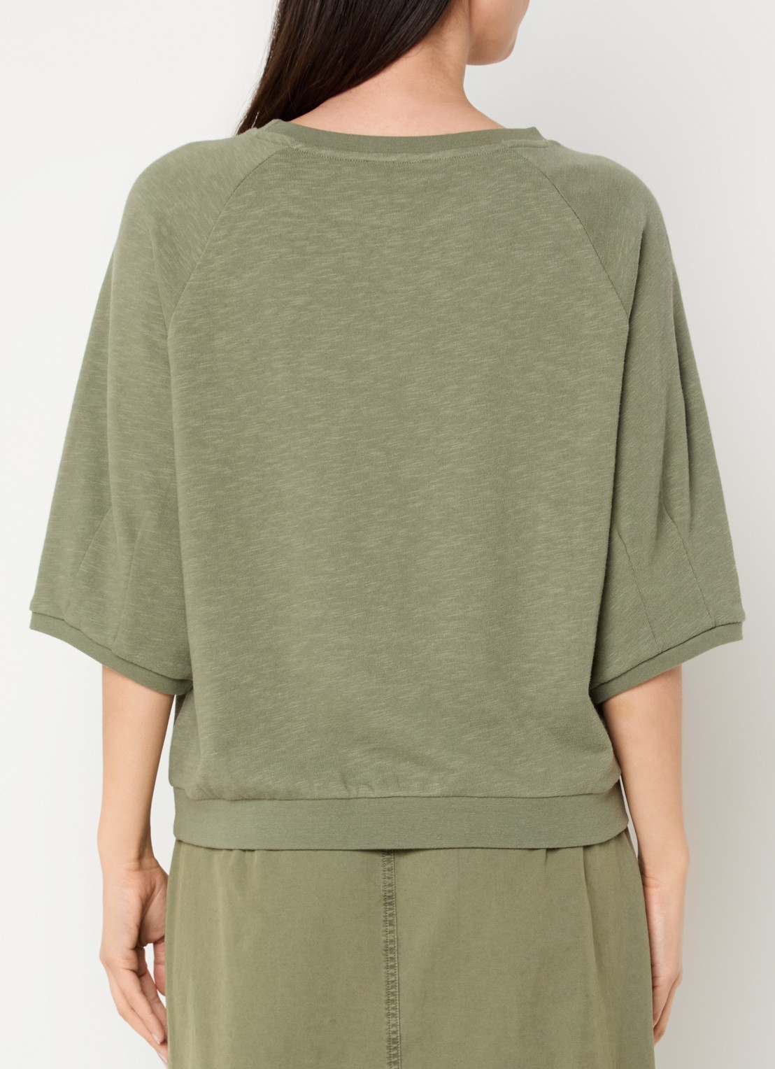 Claudia Sträter T-shirt met boothals - achterkant groen