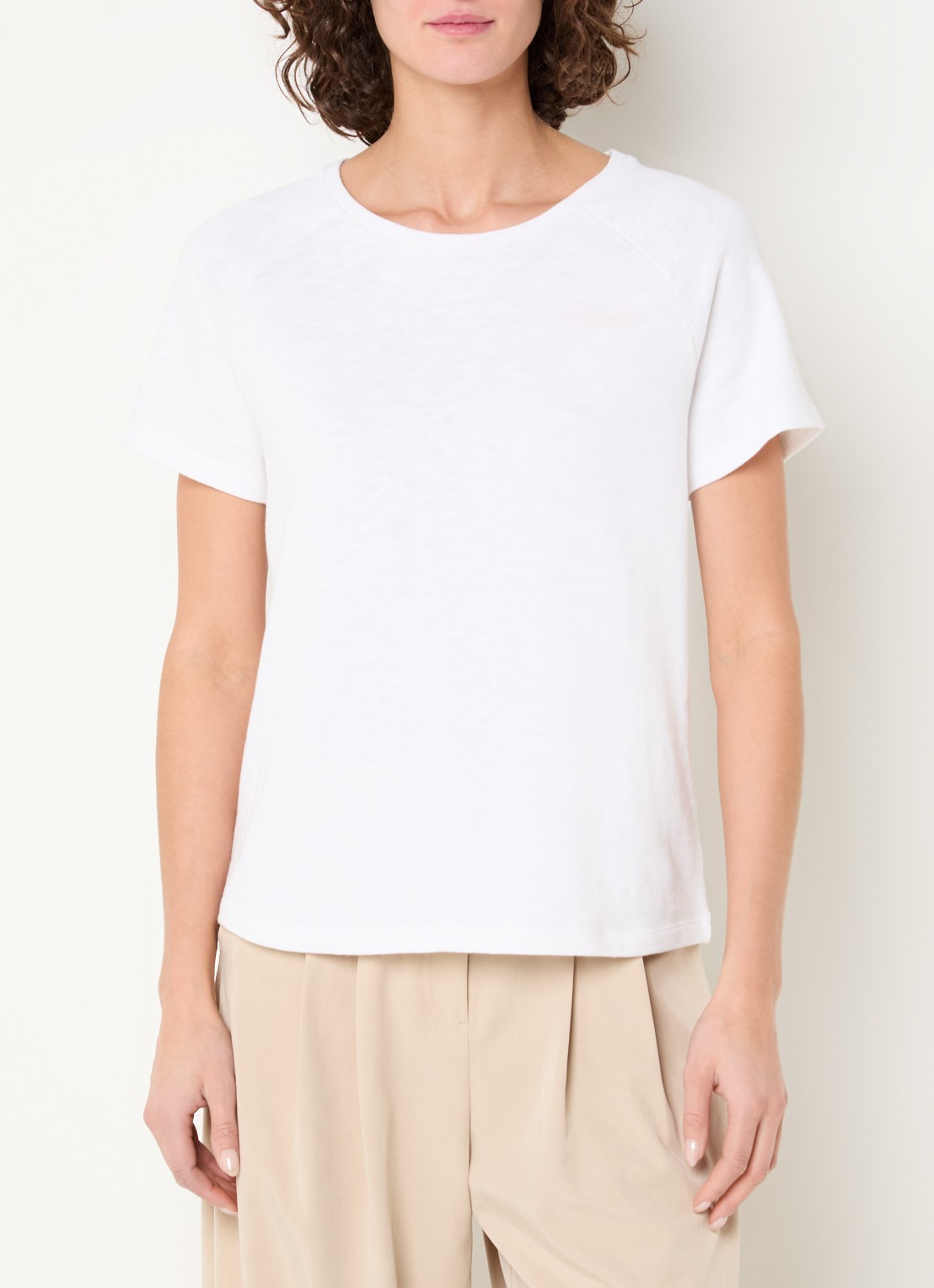 Claudia Sträter T-shirt met ronde hals - detail 4 wit