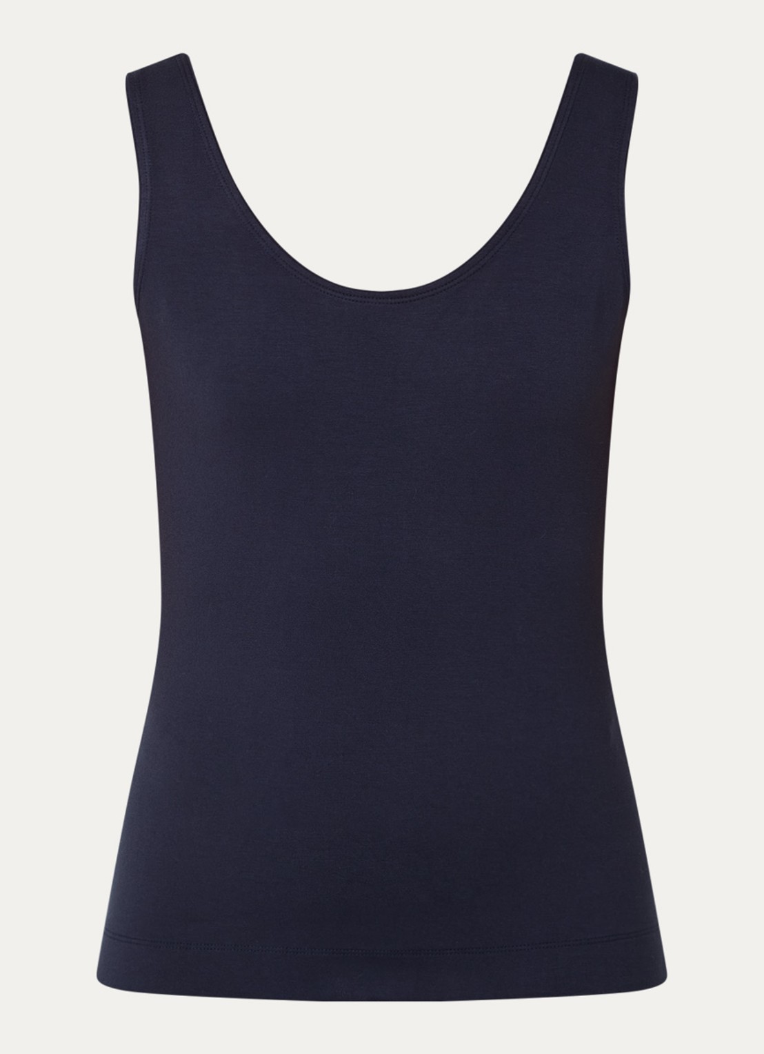 Claudia Sträter Tanktop met ronde hals - voorkant 3 donkerblauw