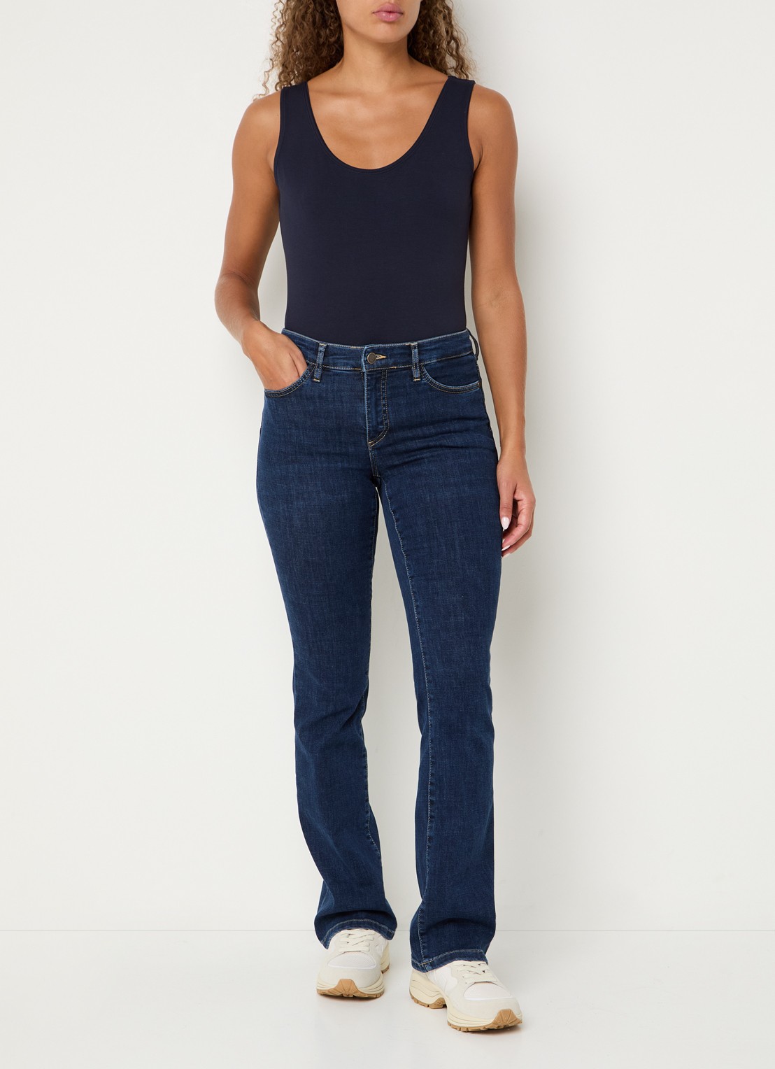 Claudia Sträter Tanktop met ronde hals - voorkant 4 donkerblauw