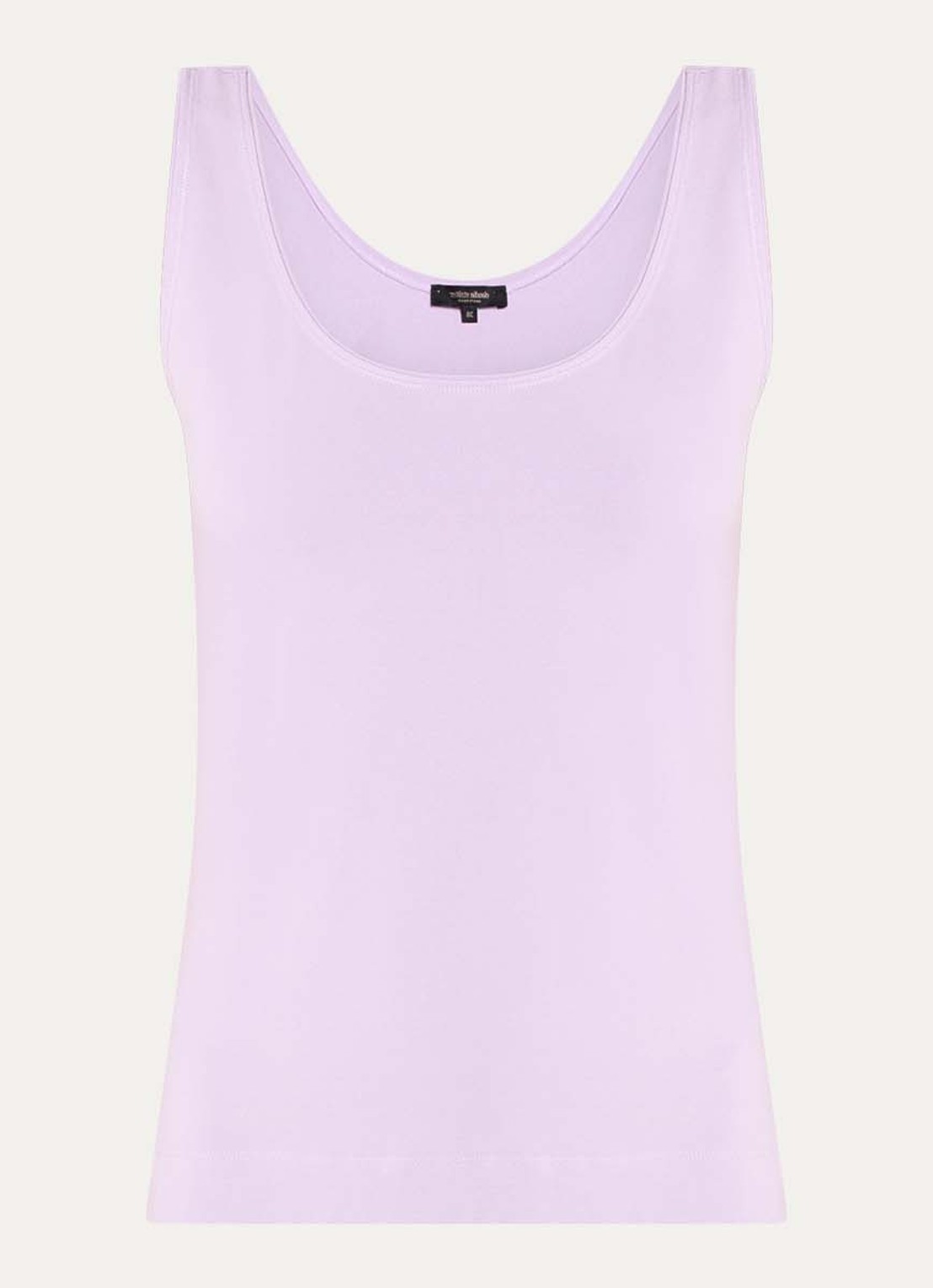 Claudia Sträter Tanktop met ronde hals - voorkant lila