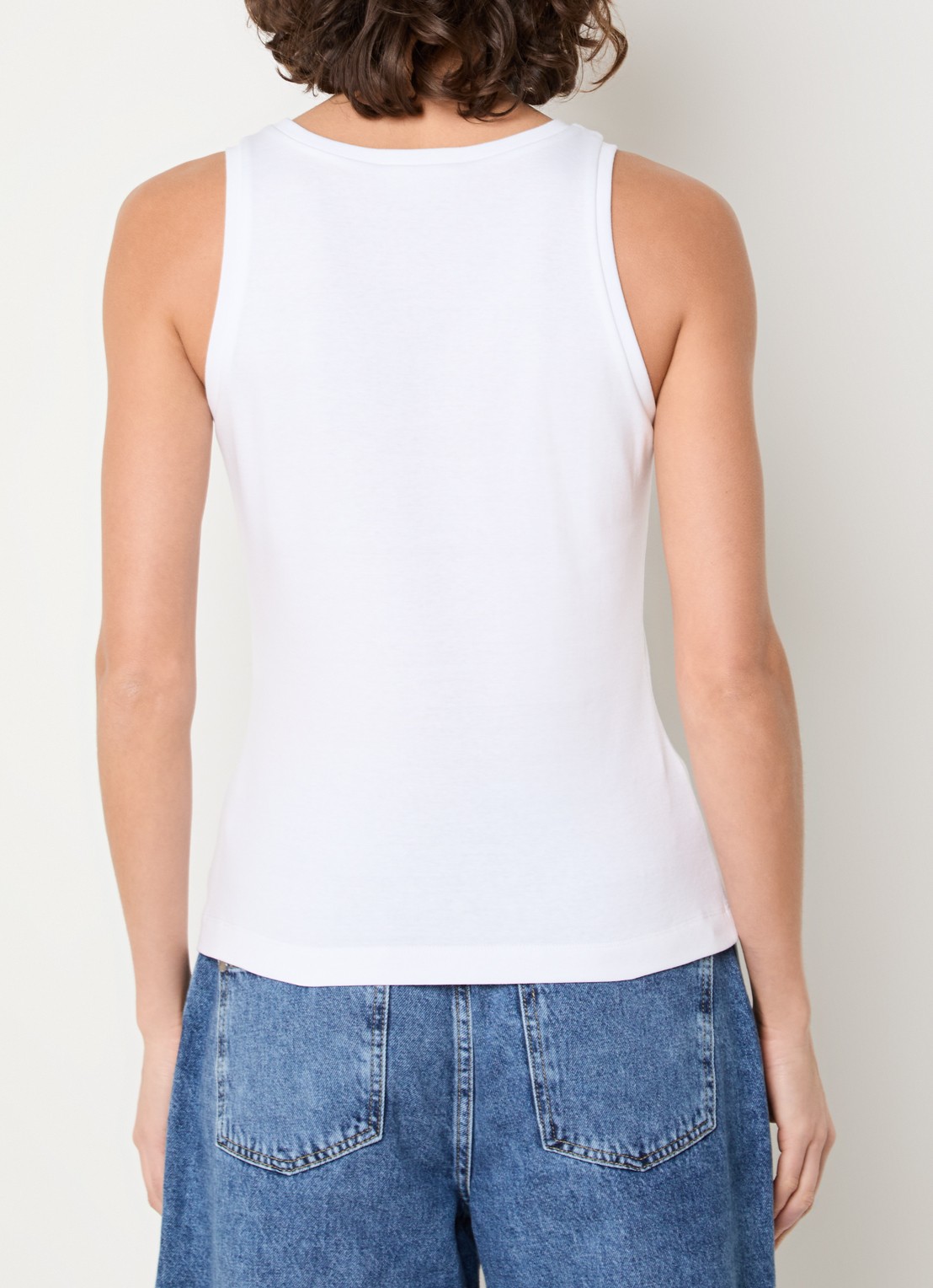 Claudia Sträter Tanktop met ronde hals - achterkant 3 wit