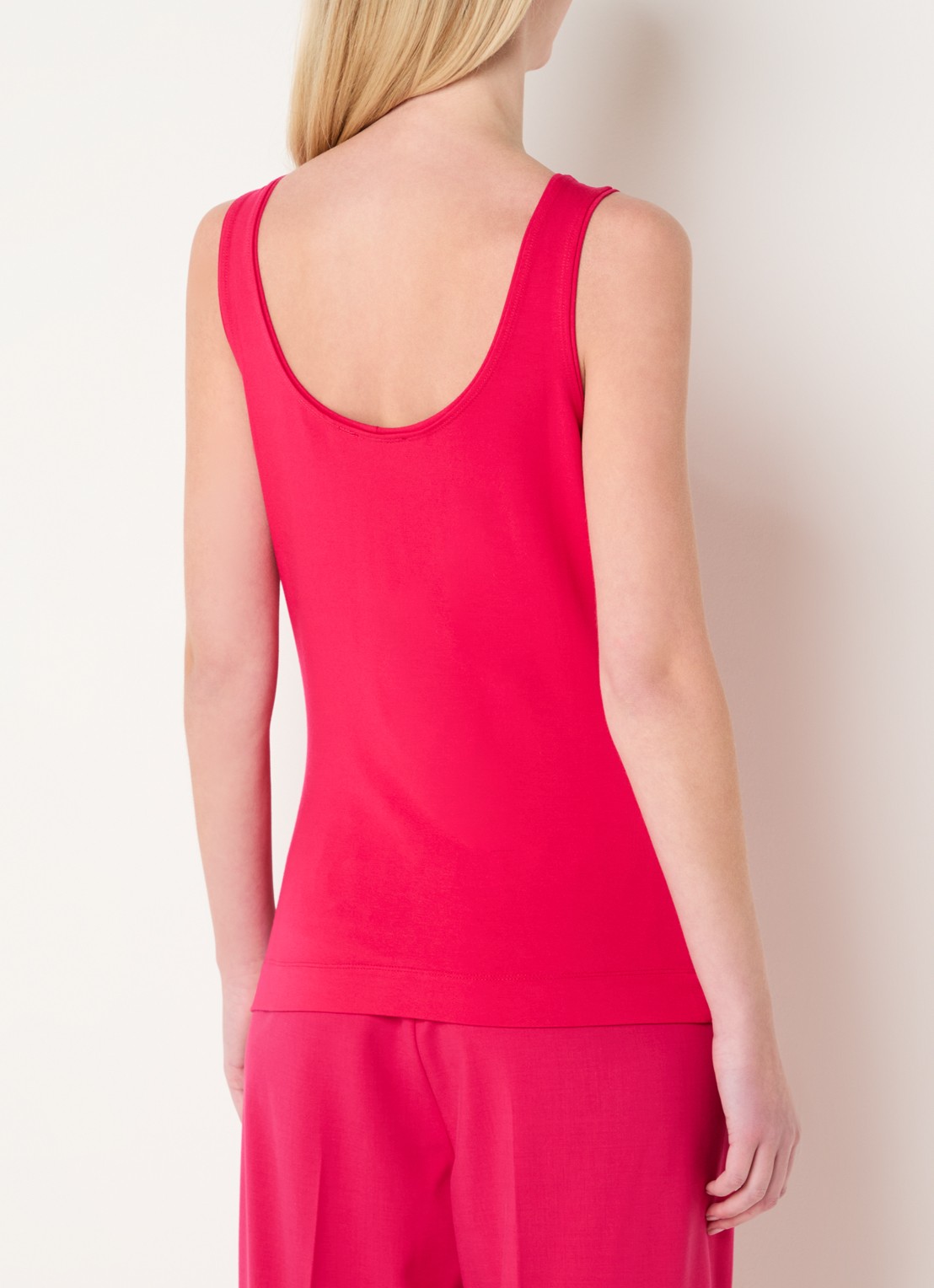 Claudia Sträter Tanktop met ronde hals - achterkant 4 creme