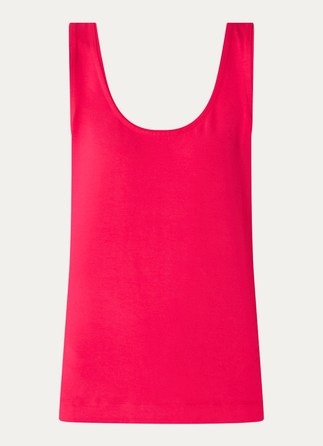 Claudia Sträter Tanktop met ronde hals - voorkant 2 creme