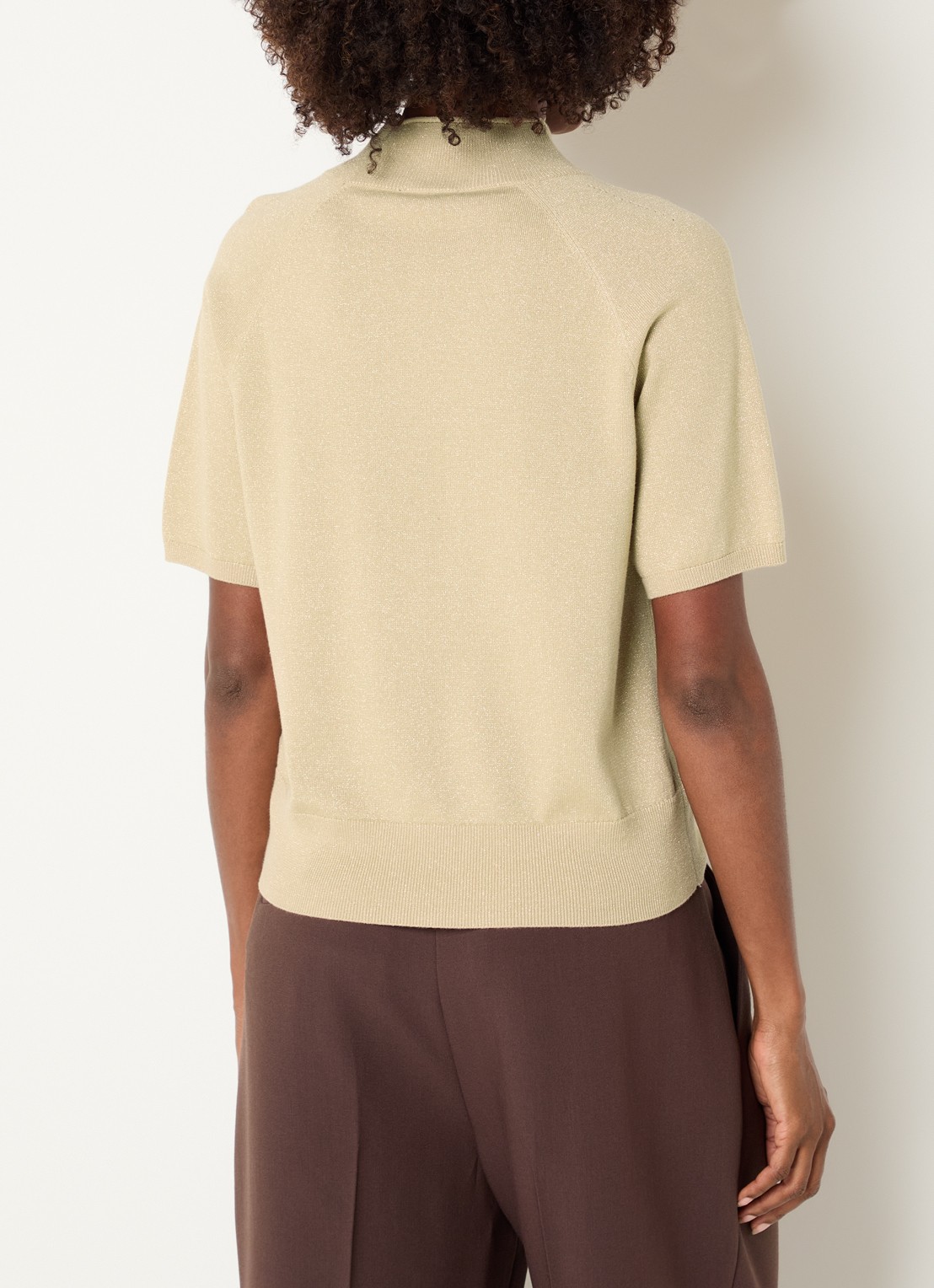 Claudia Sträter Top met metallic finish - achterkant 4 goud