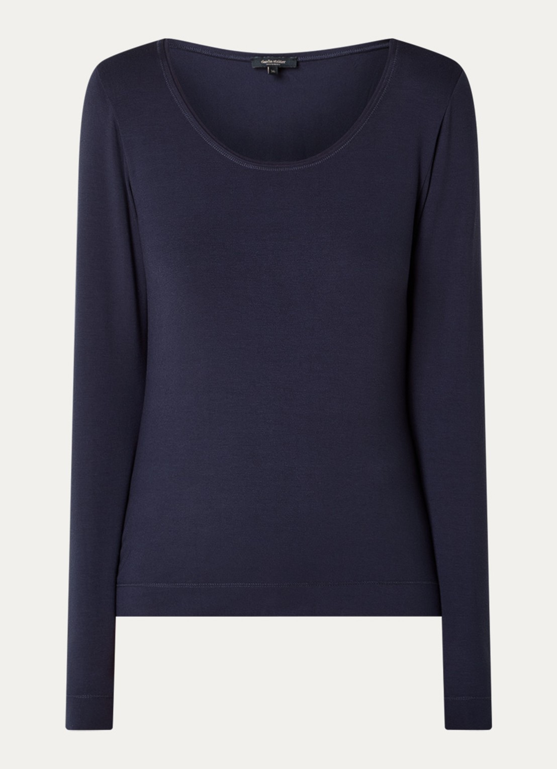 Claudia Sträter Top met ronde hals  - voorkant 3 donkerblauw