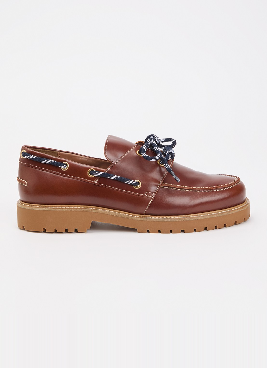Claudie Pierlot Audrey bootschoen van leer - voorkant 2 bruin
