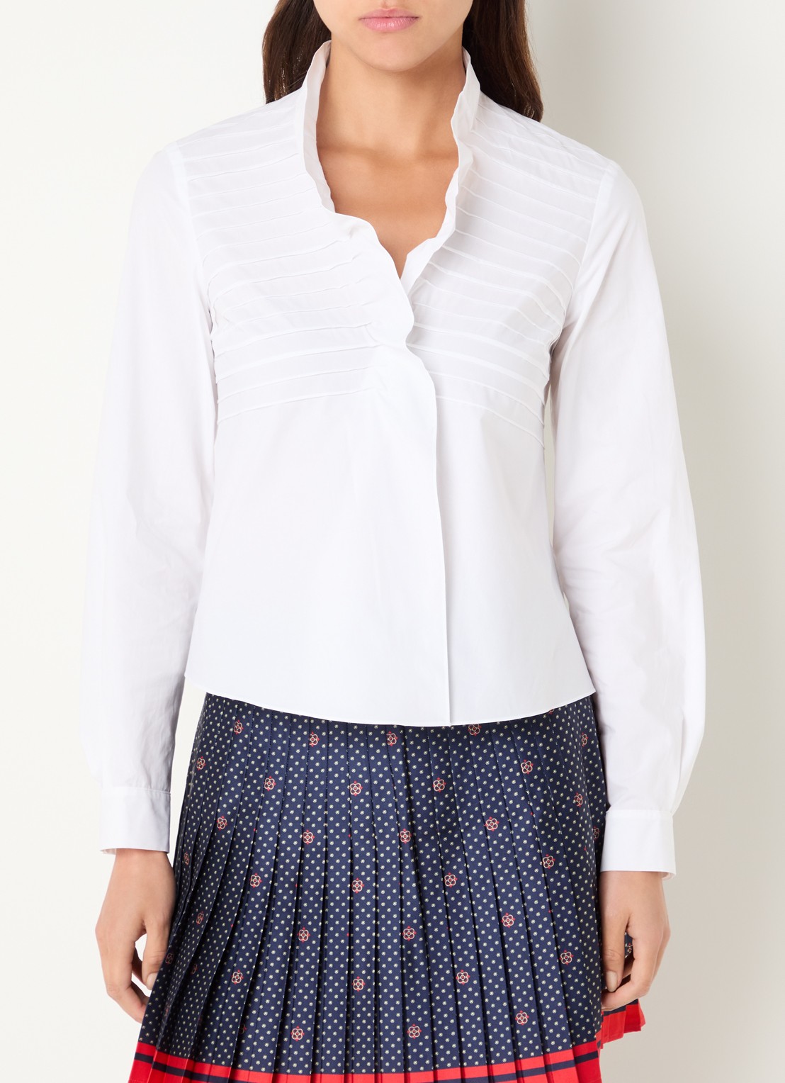 Claudie Pierlot Blouse met kraag - detail 4 wit