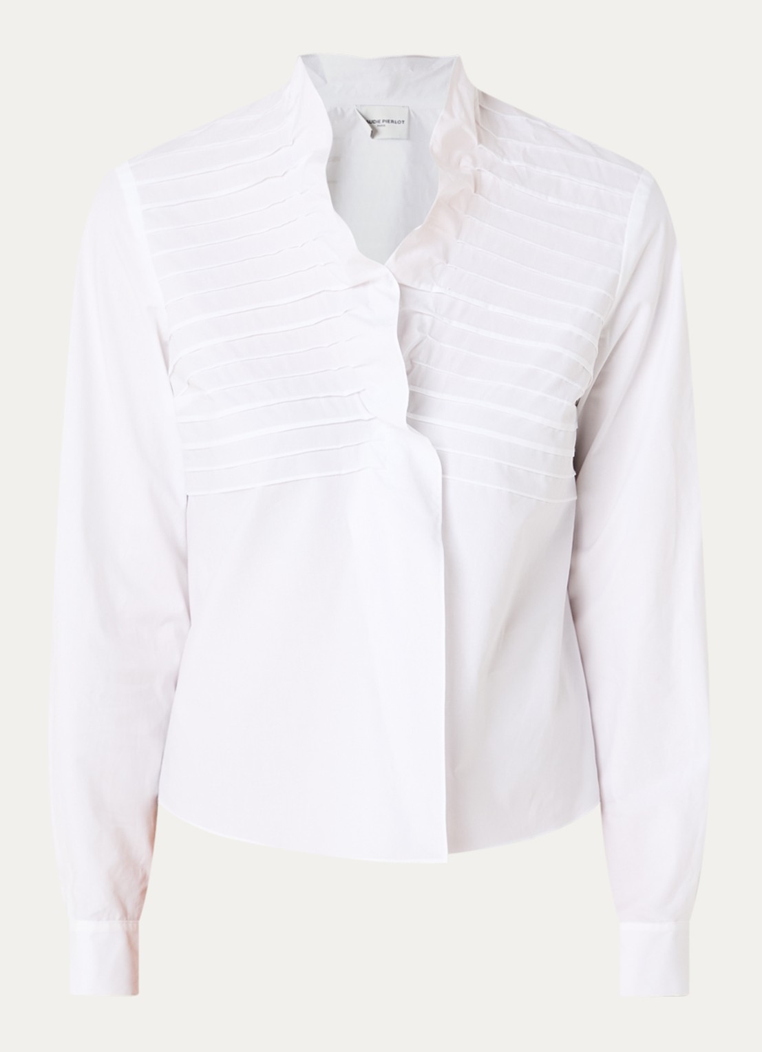 Claudie Pierlot Blouse met kraag - voorkant 2 wit