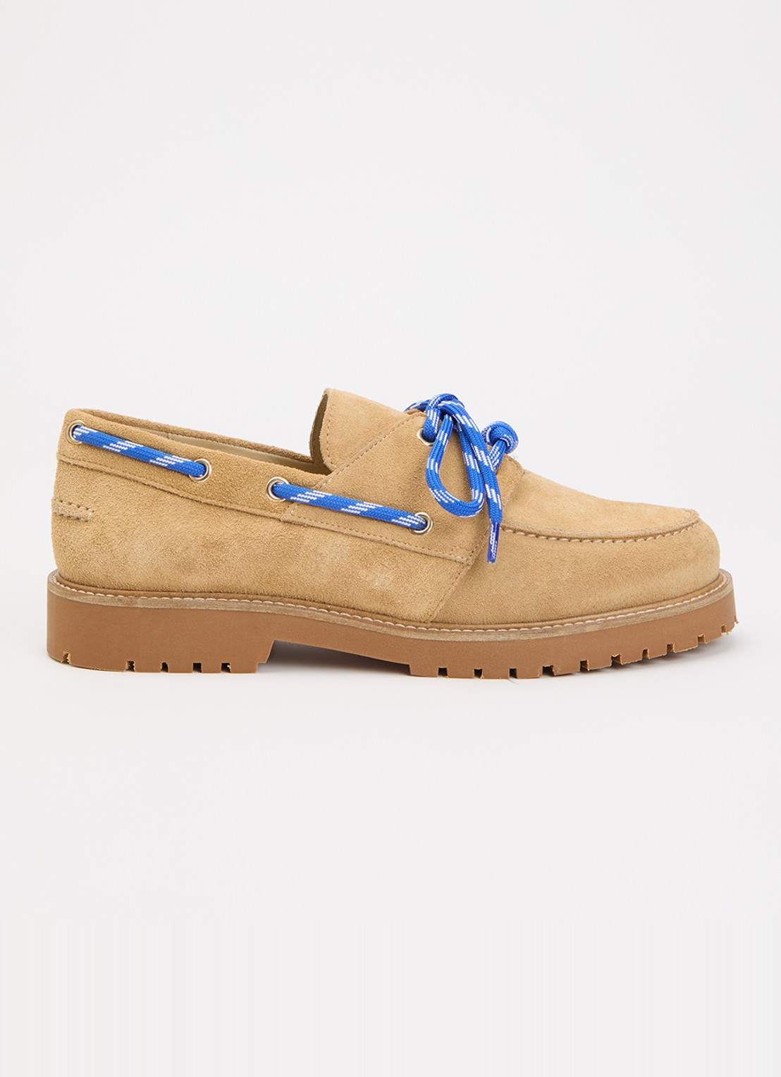 Claudie Pierlot Bootschoen van suède - voorkant 2 camel