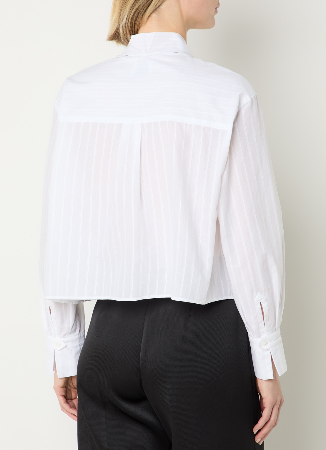Claudie Pierlot Charlie blouse met opgestikte zakken - achterkant 3 wit