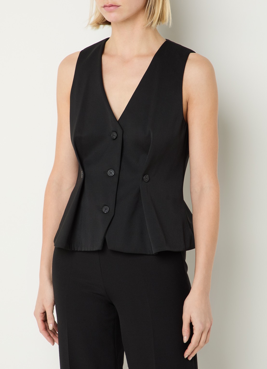 Claudie Pierlot Gilet in wolblend - detail 2 zwart