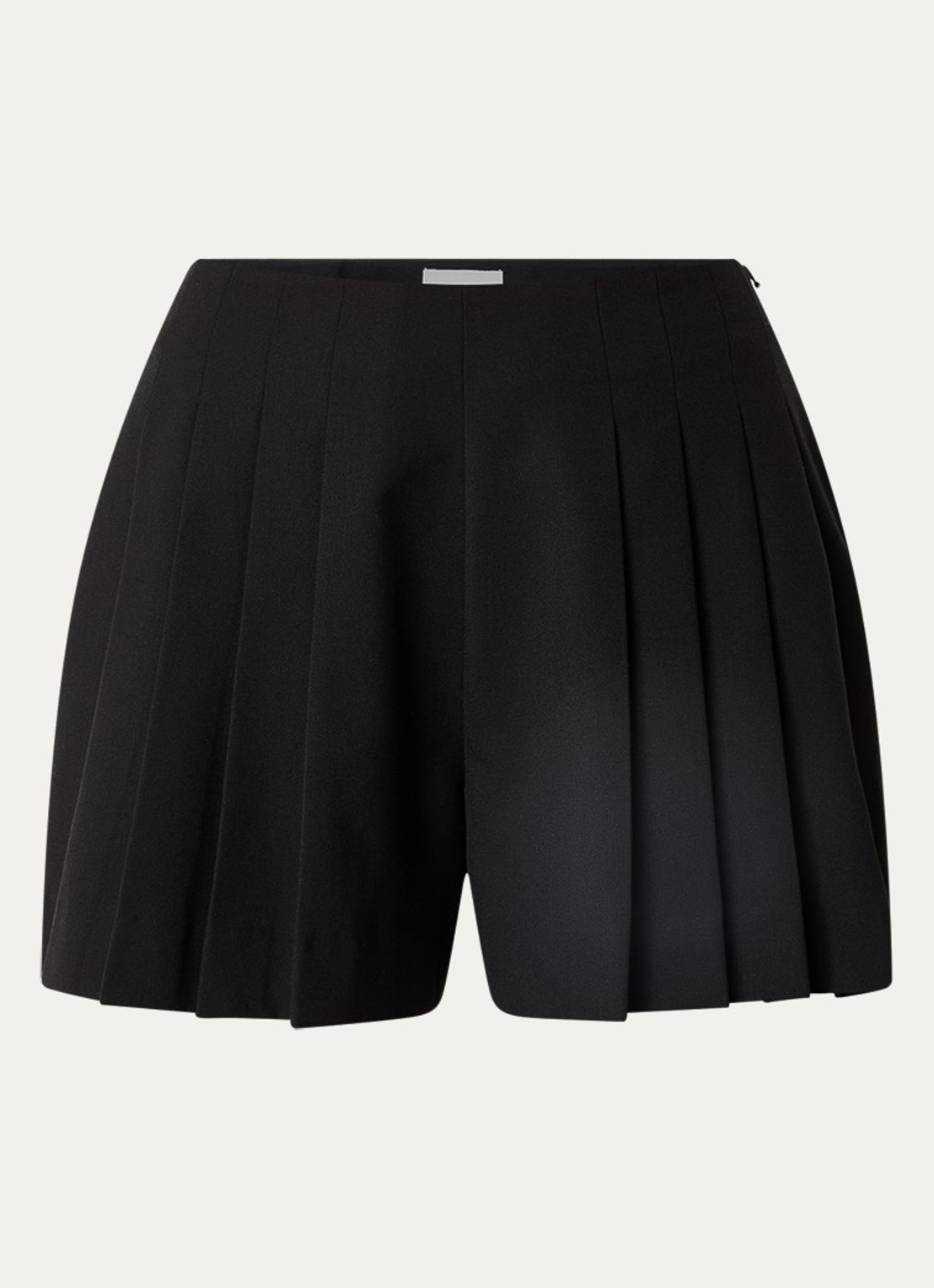 Claudie Pierlot Korte broek met plooien - voorkant 2 zwart
