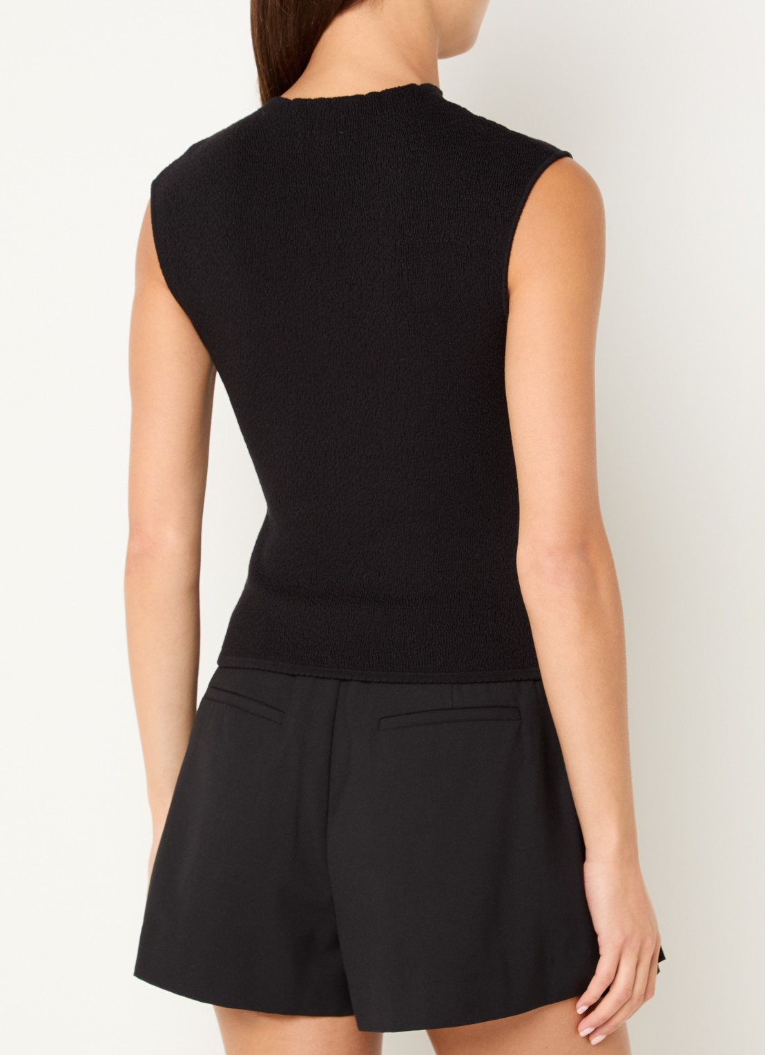 Claudie Pierlot Mamby top met structuur - achterkant 3 zwart