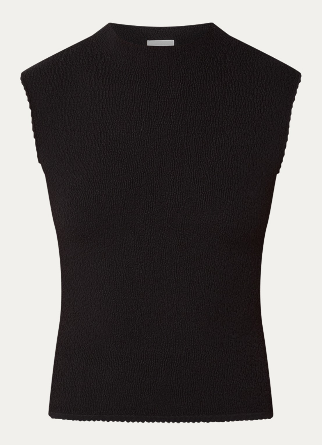 Claudie Pierlot Mamby top met structuur - voorkant zwart