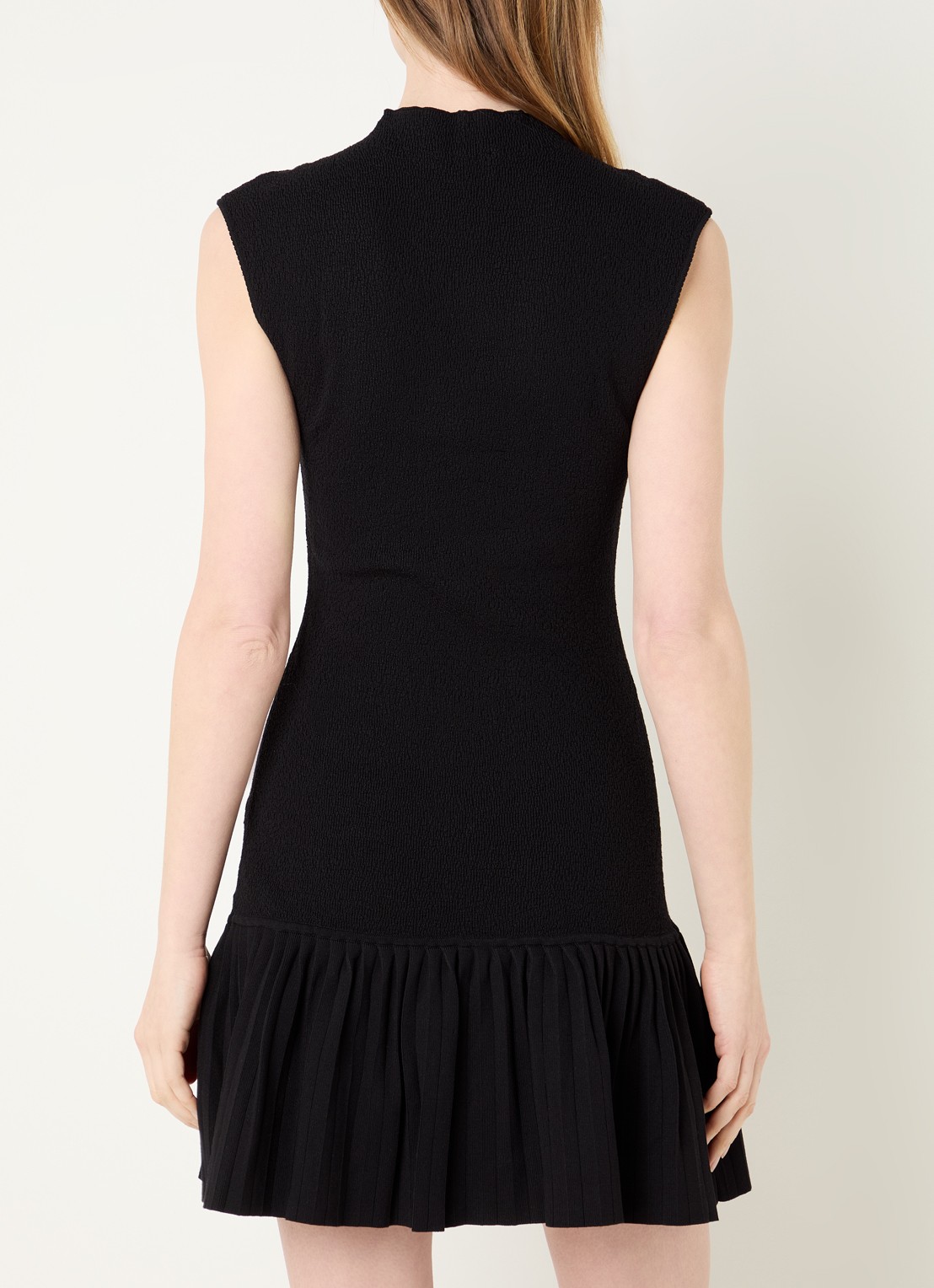 Claudie Pierlot Mini jurk met volant - achterkant 4 zwart