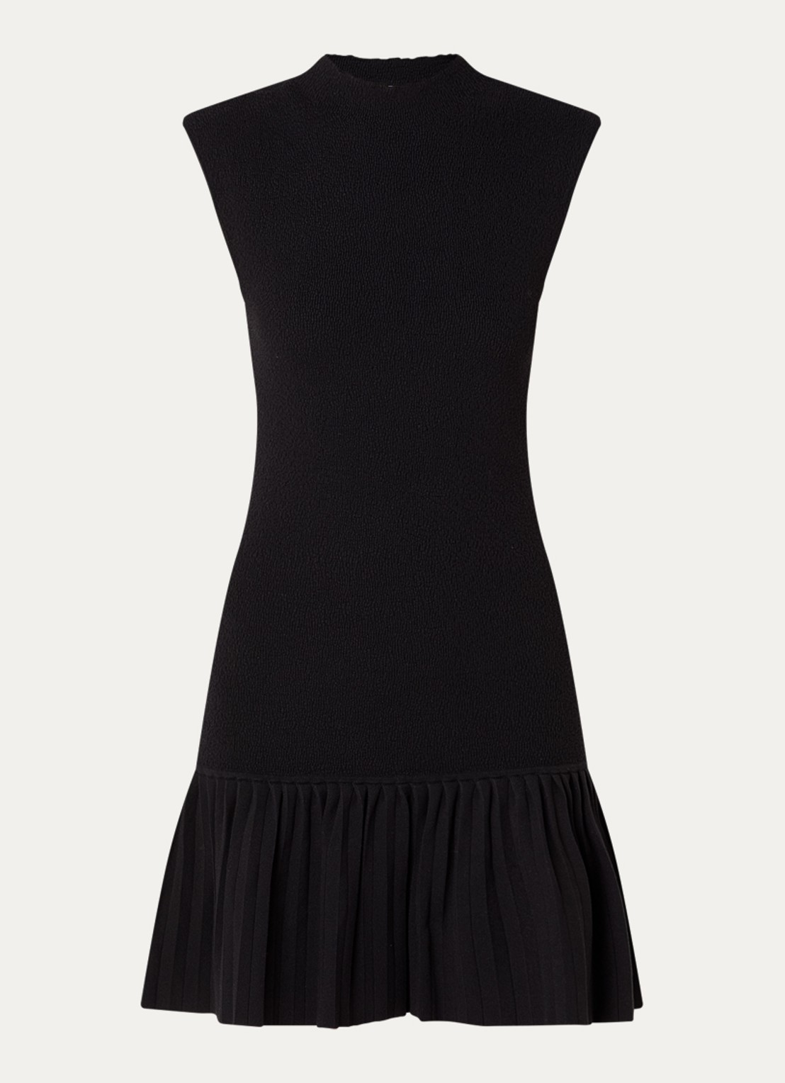 Claudie Pierlot Mini jurk met volant - voorkant 2 zwart