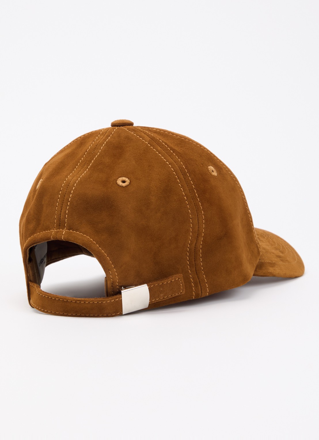 Claudie Pierlot Pet van suède met logoborduring  - detail 2 bruin