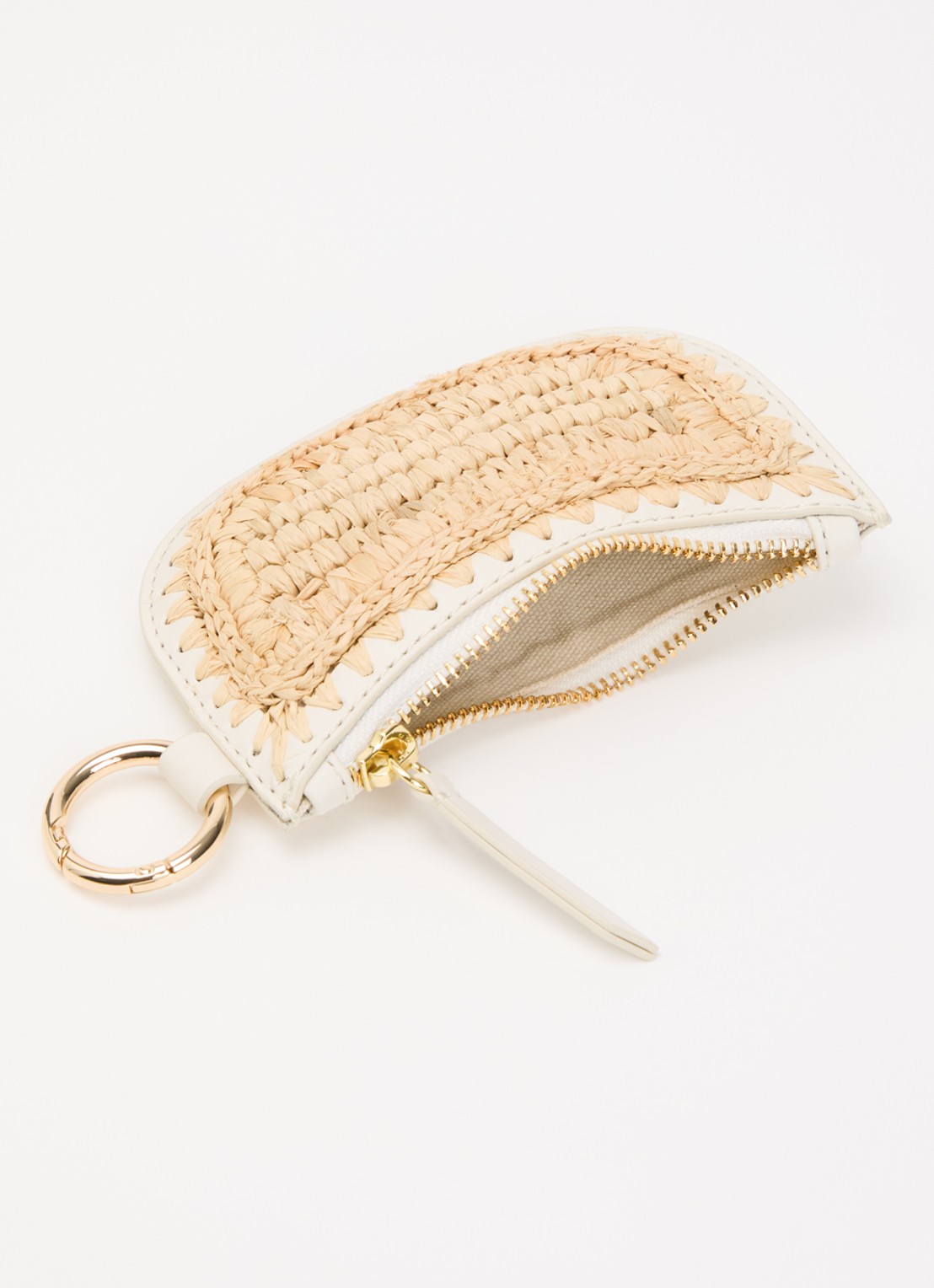 Claudie Pierlot Portemonnee met logo  - voorkant 3 wit