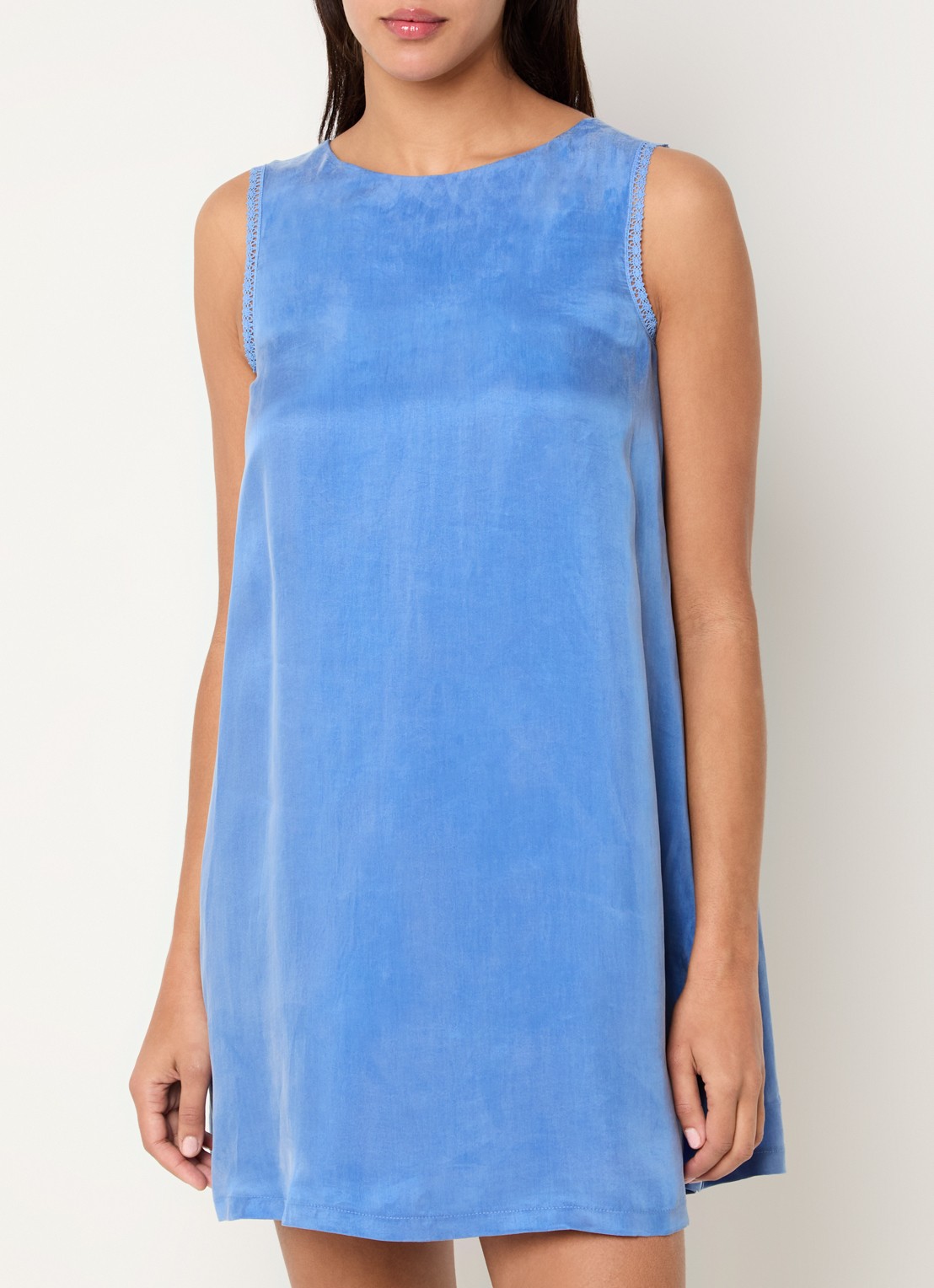 Claudie Pierlot Relea mini A-lijn jurk met gestrikt detail - detail 3 blauw